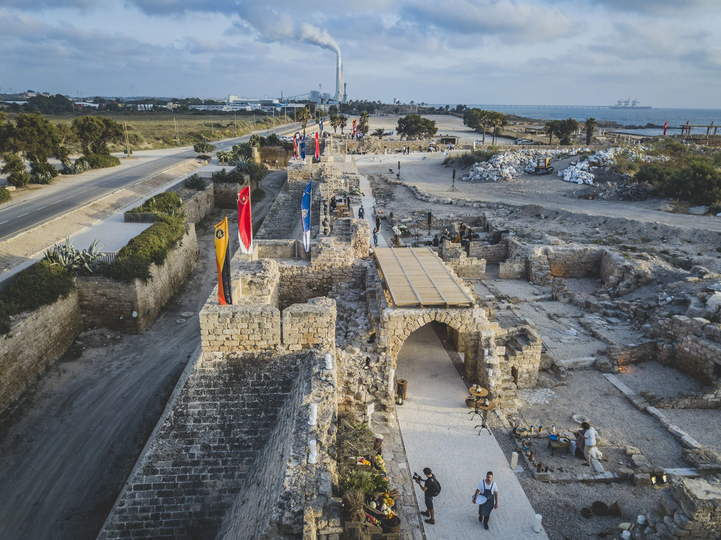 Crusader Fortress Promenade and Marketplace opened in Caesarea