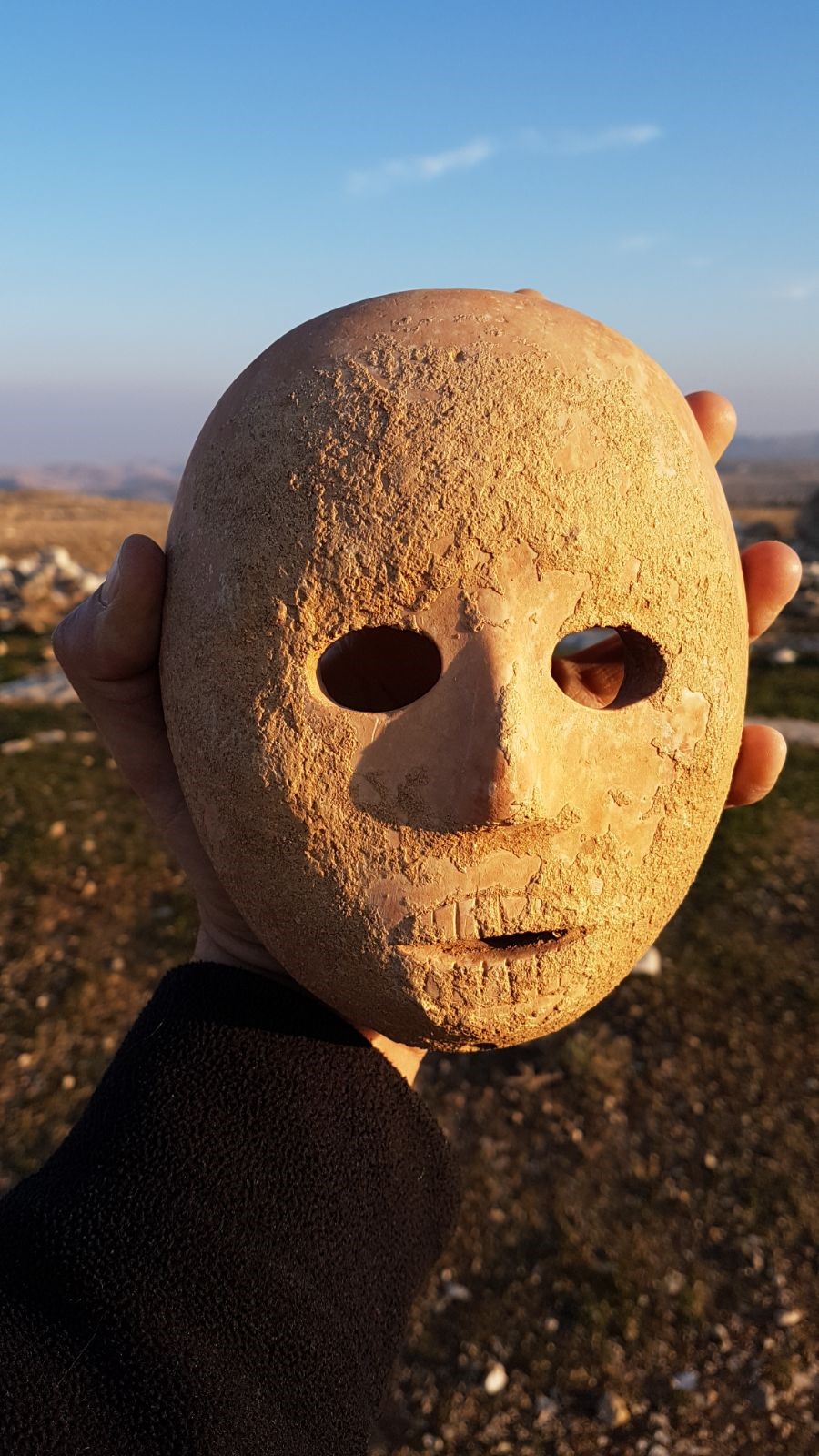 Neolithic mask recovered by The Unit in 2018.