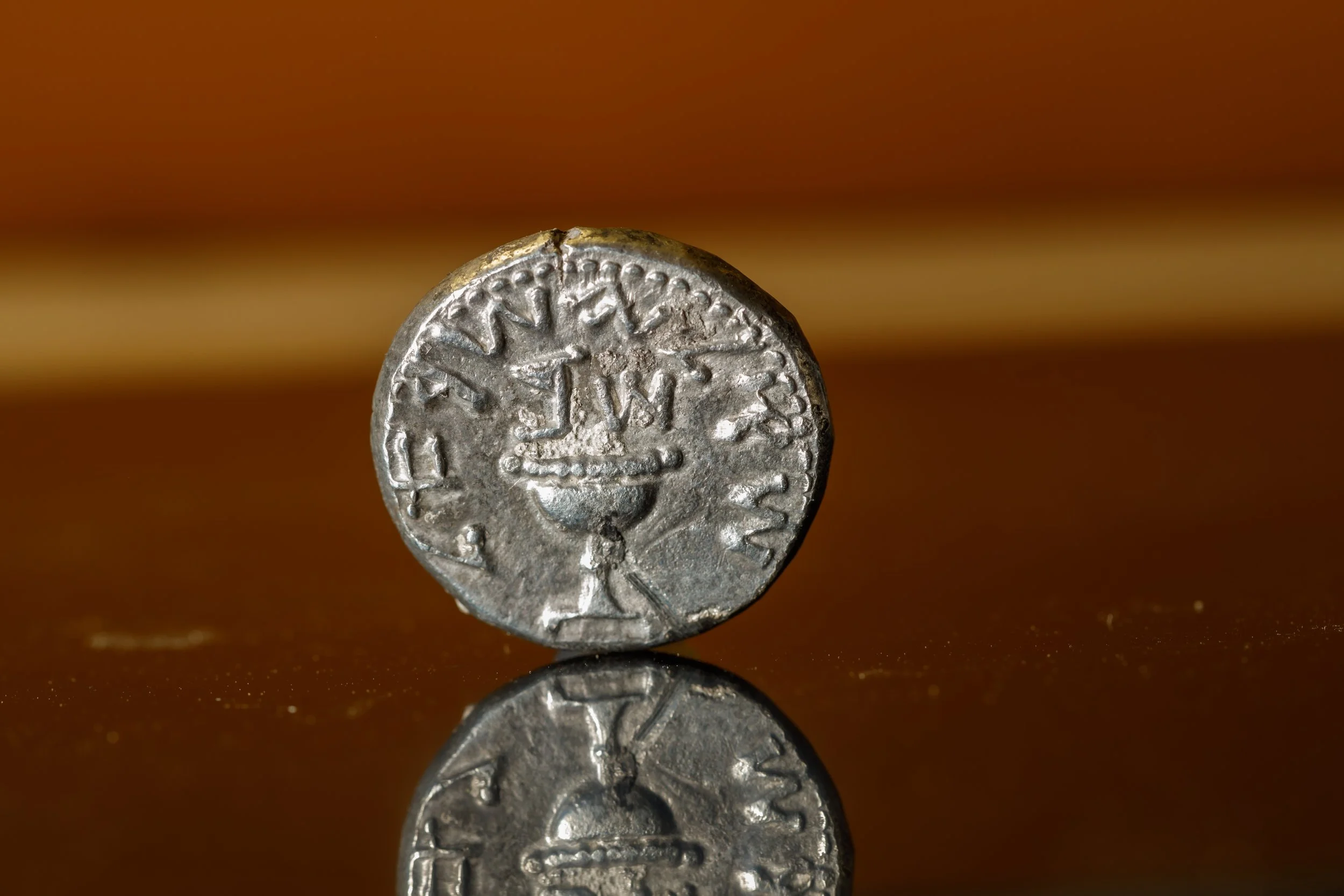 Rare Silver 2000-Year-Old Coin Possibly Minted in the Temple as part of the Jewish Revolt Against the Romans 