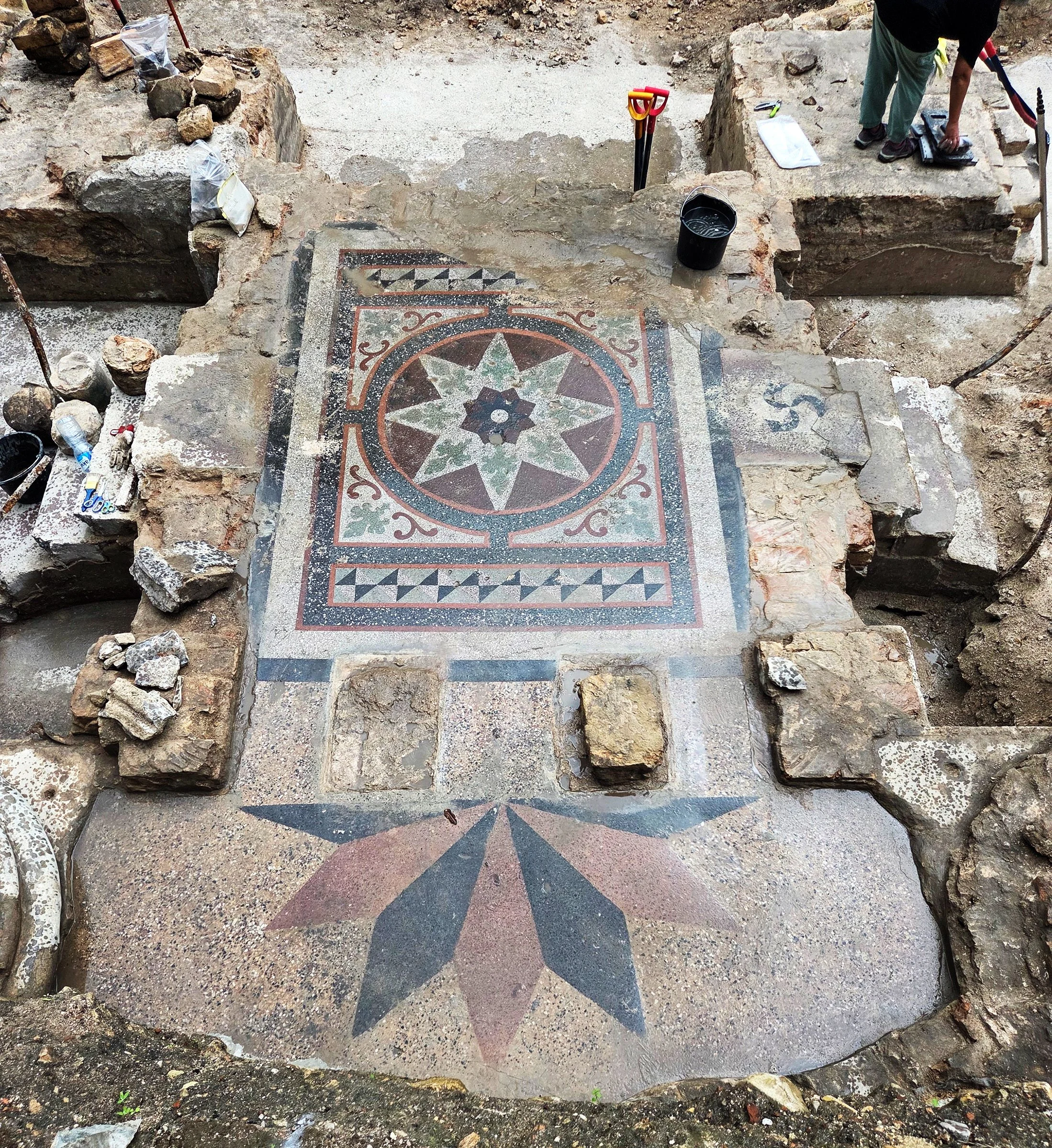 The Central Bimah of the Great Synagogue of Vilna Fully Exposed