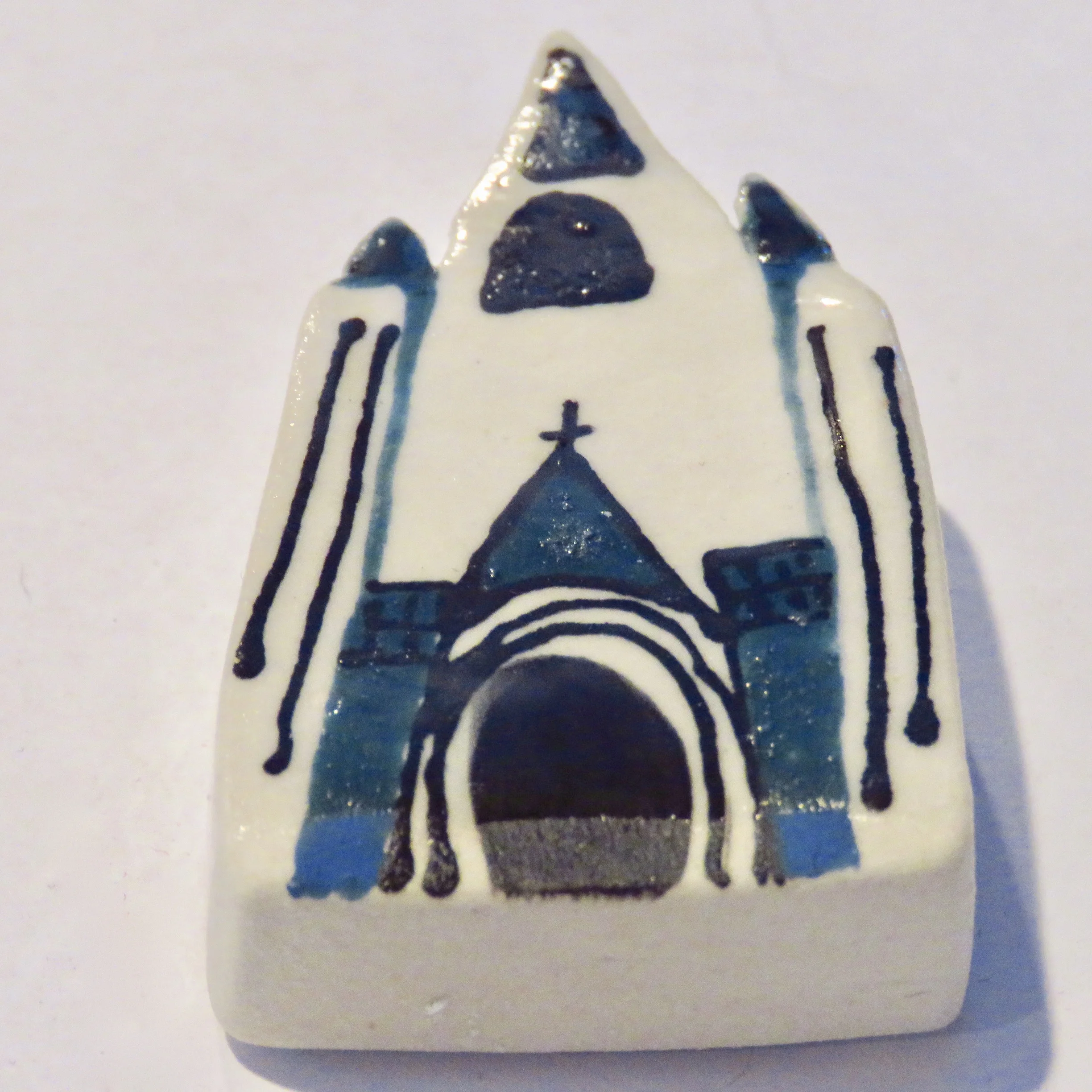 blue pottery church