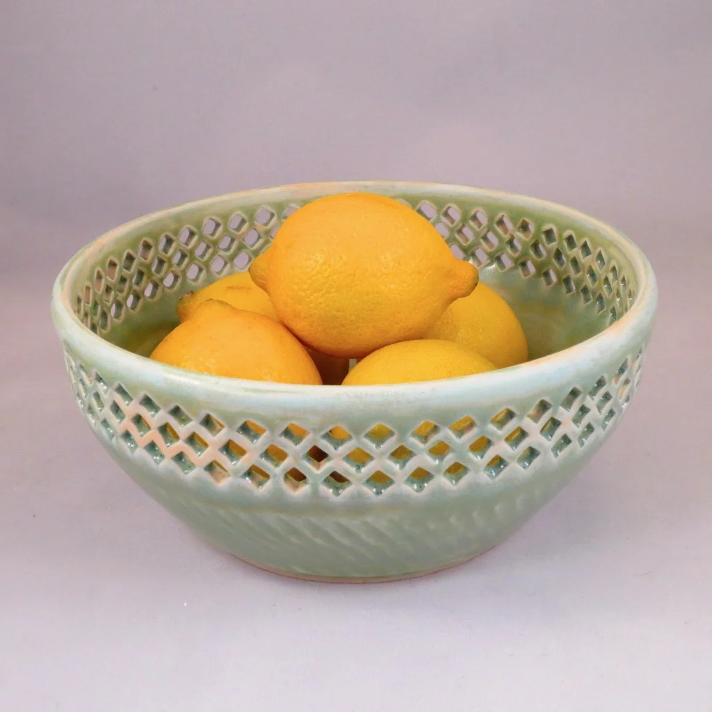 pottery fruit bowl
