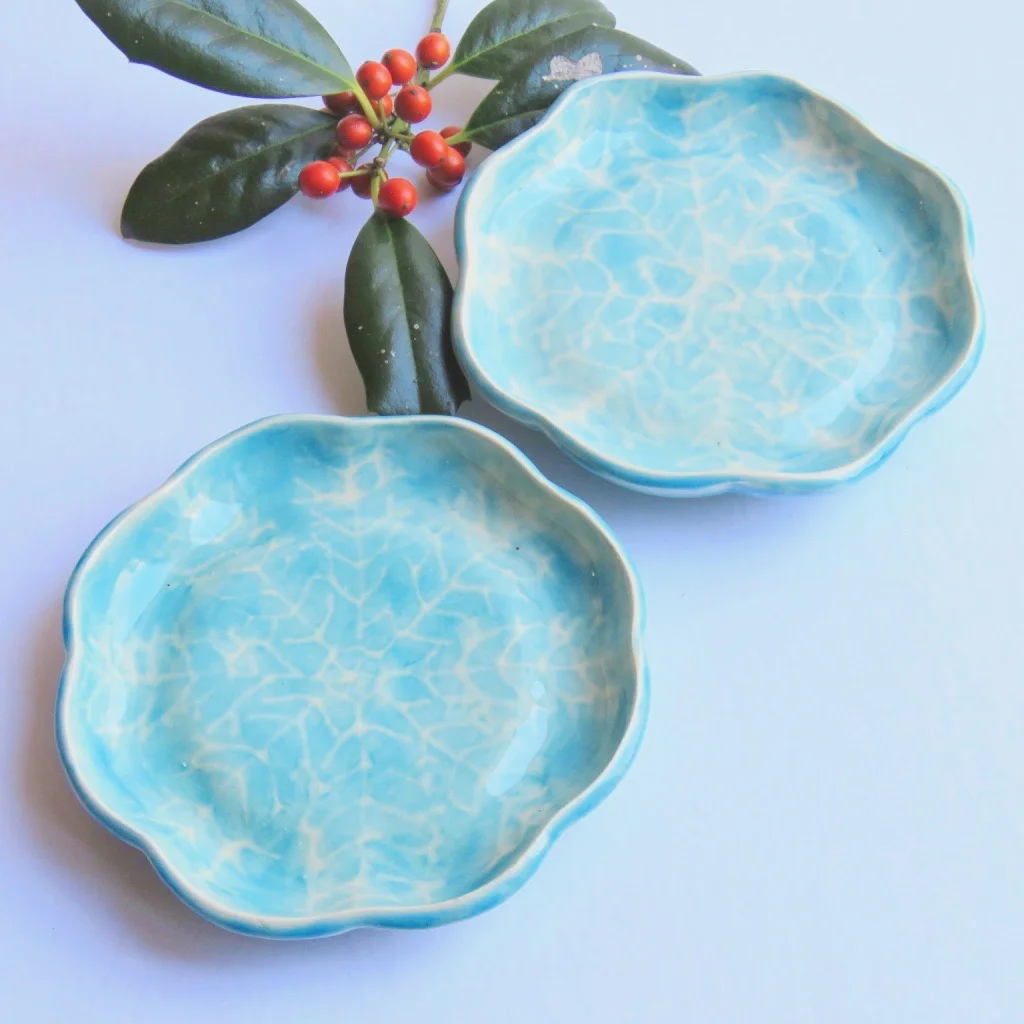 cookie plates handmade ceramic