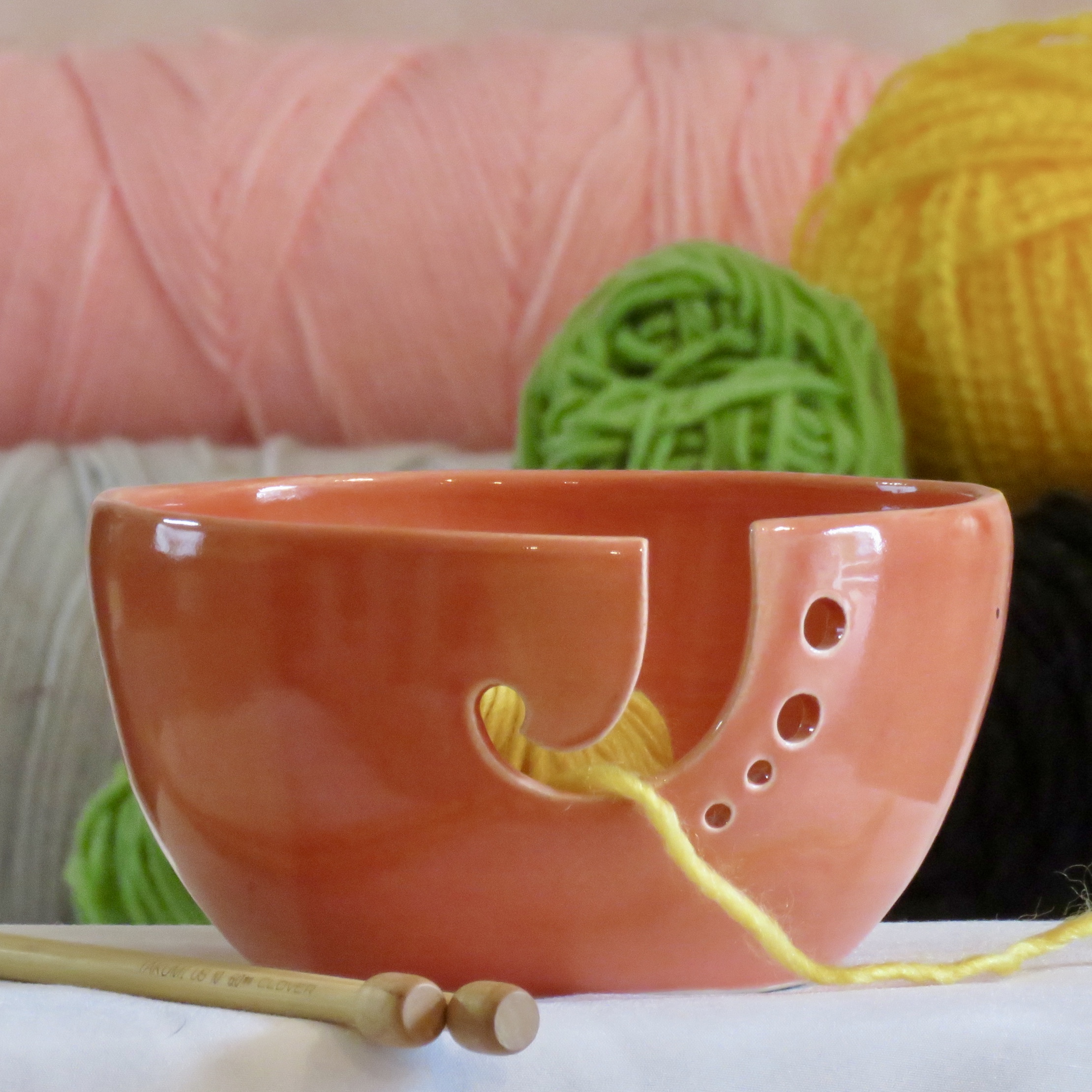 handmade ceramic yarn bowl