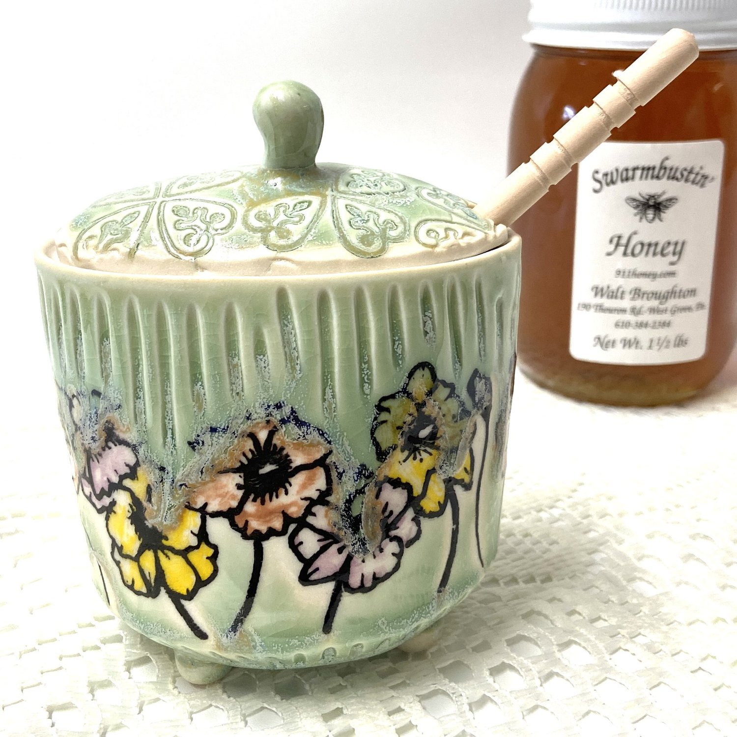 Sugar Bowl Pfaltzgraff Poppies Pfaltzgraff Stoneware Dinnerware