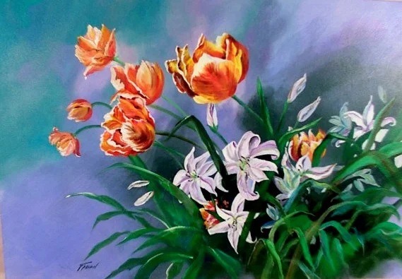 Lilies and Tulips.JPG