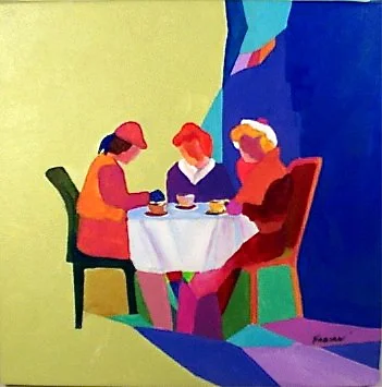 12x12 Three at Tea JPG.JPG