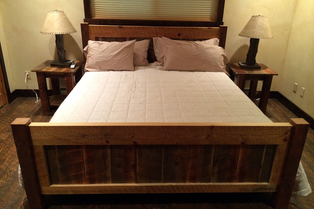 Reclaimed Wood Bed Germansen Woodwork And Design
