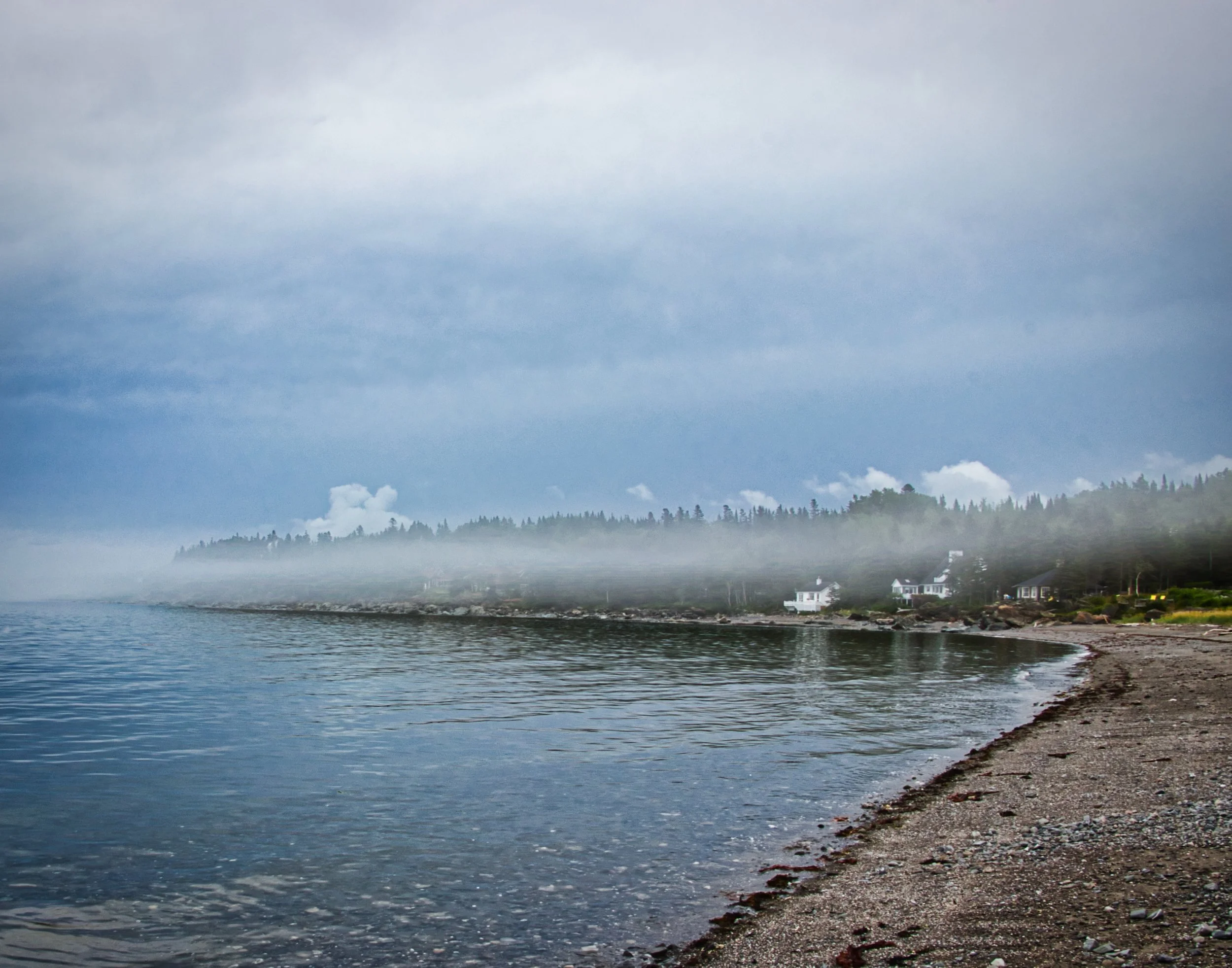 Fog rolling in Metis sur Mer