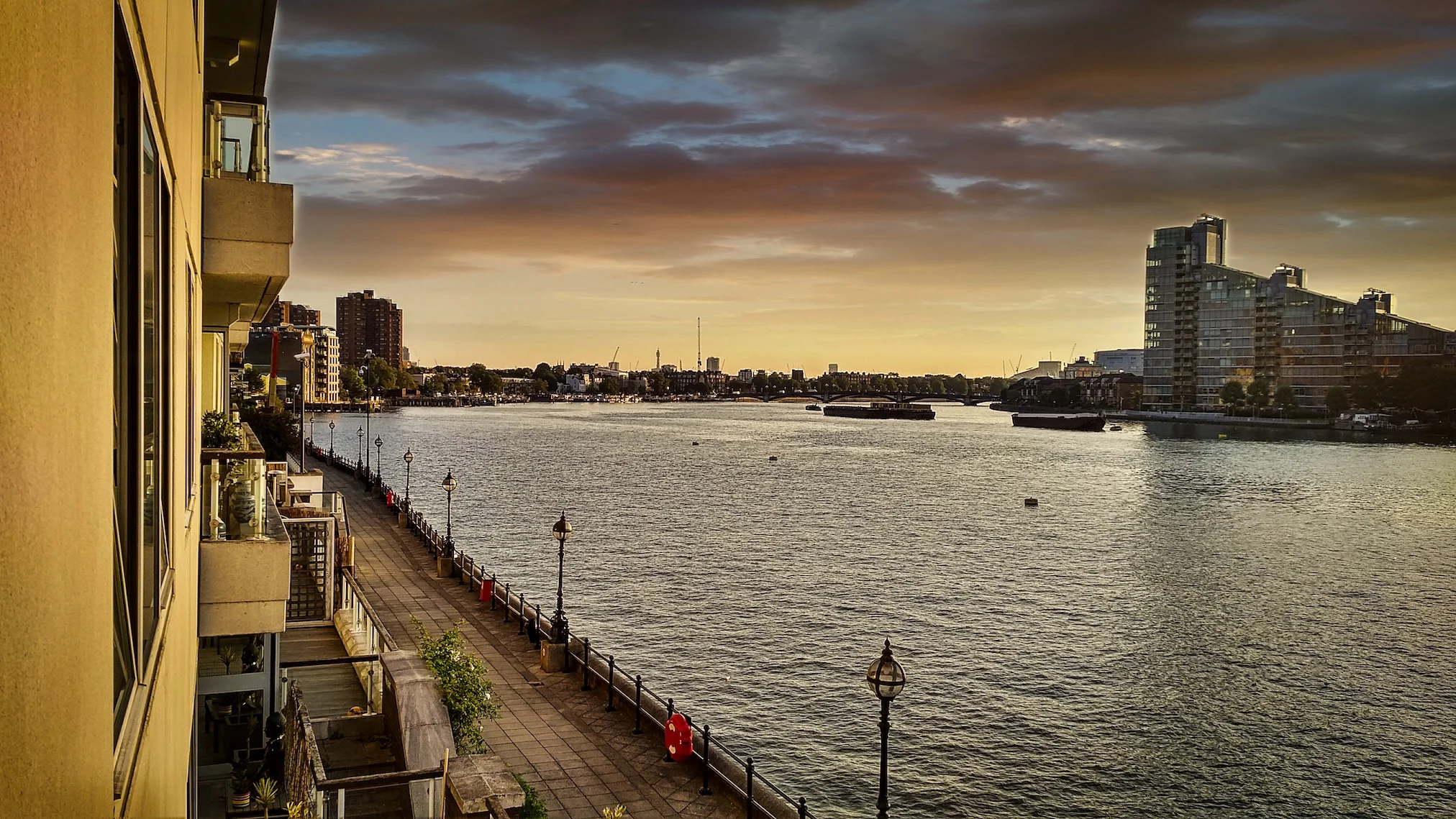 Looking East from Chelsea Harbour