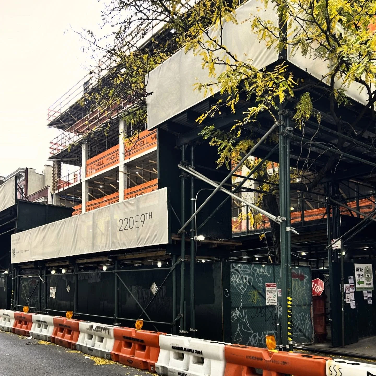 Construction in process at @220e9th