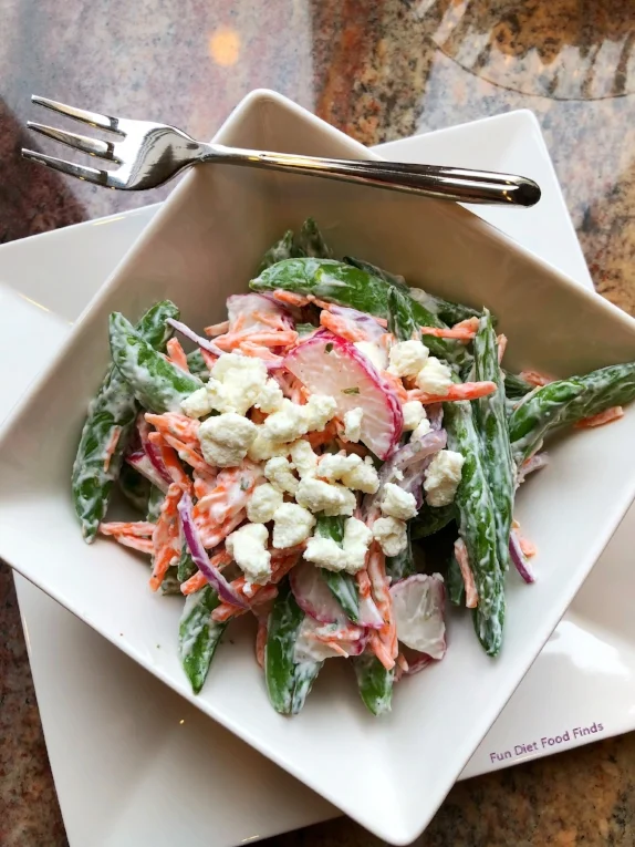 Creamy Sugar Snap Pea and Radish Salad