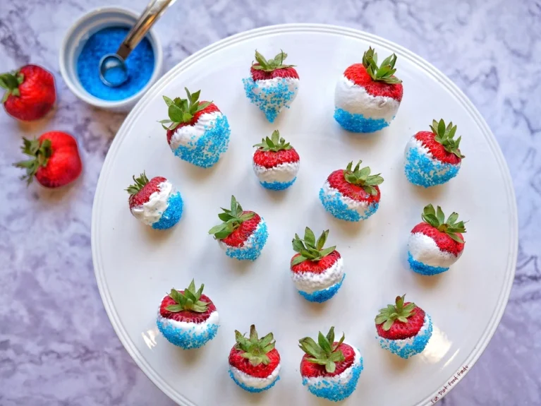 Patriotic Dipped Strawberries