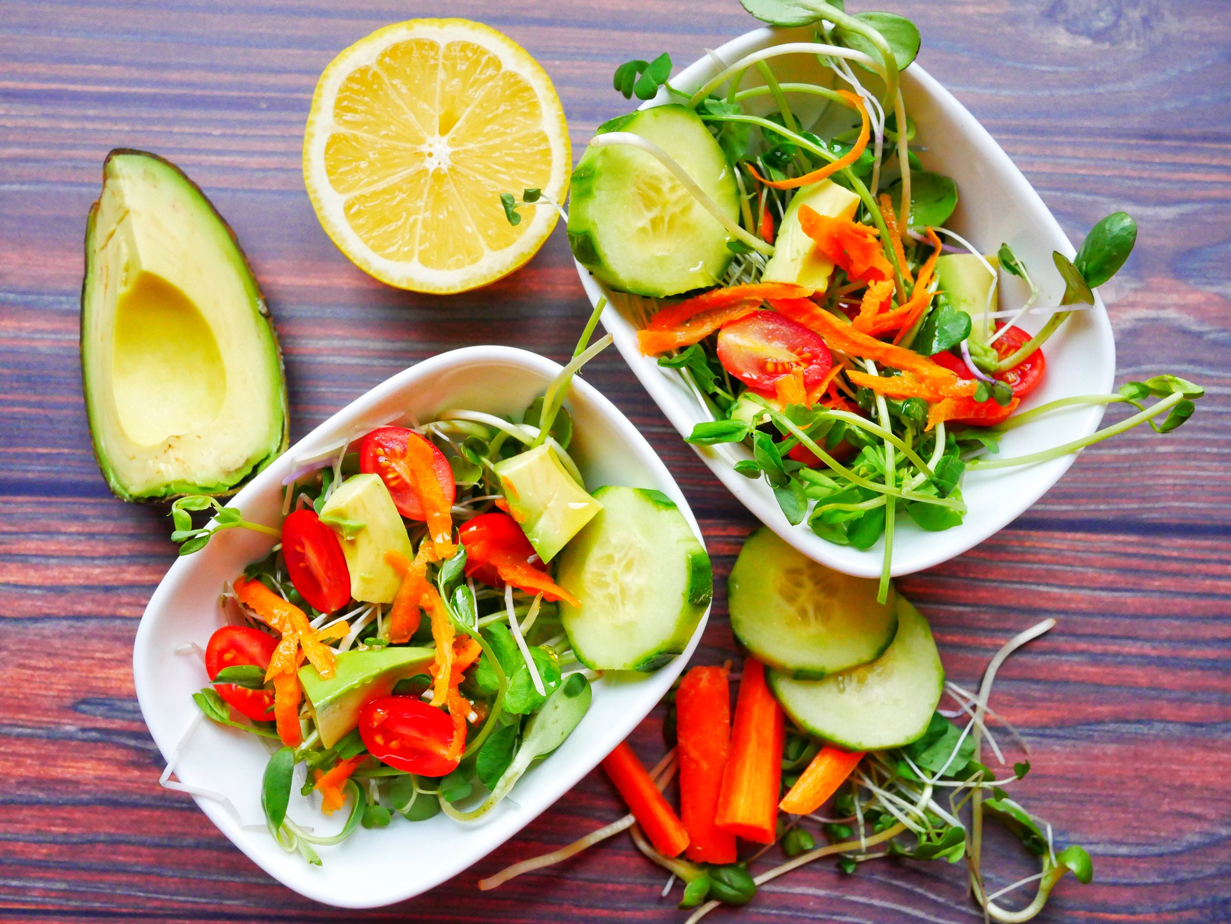 Miraculous Microgreens Salad with Lemon Tahini Dressing