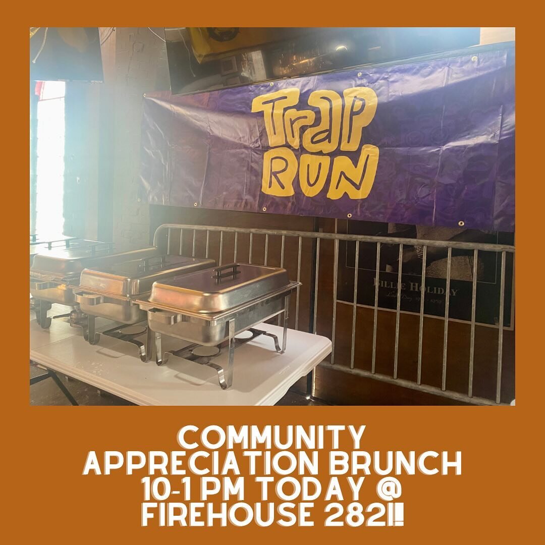 Happening NOW! Come hang with the Trap Run fam for brunch, food and fun. The run up to Race Day (9.7.24) starts now!