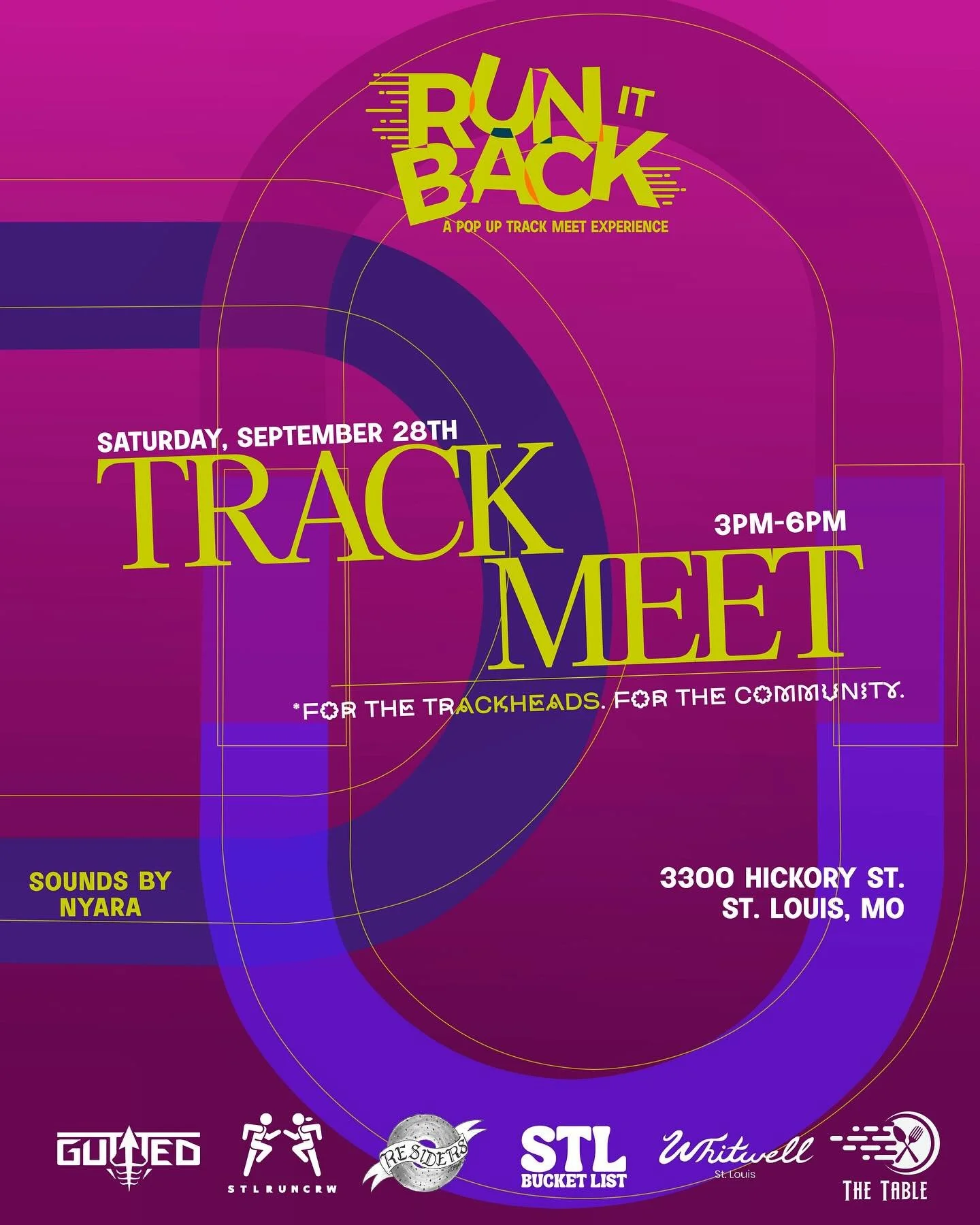 Y&rsquo;all ready?! Support the folx who support Trap Run, and check out the last @runitback.tm track meet of the season this Saturday!

This non-professional sporting experience is open to&nbsp;community members, former athletes, and running enthusi