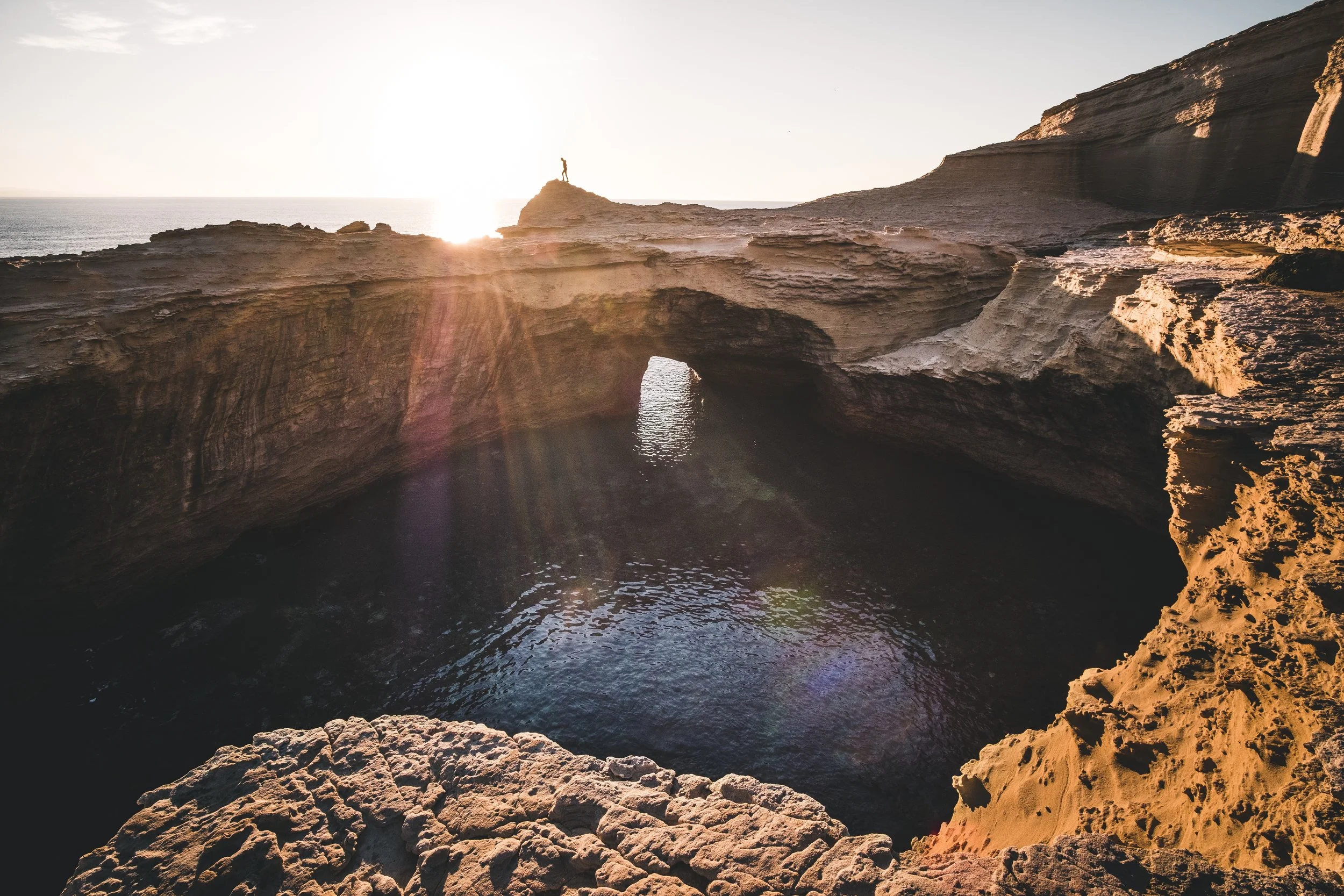 Sunset at the Capu Pertusato