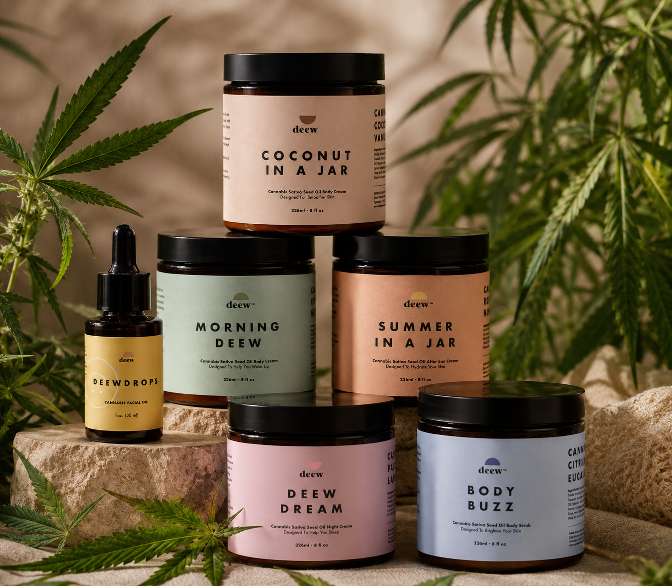 Deew Beauty Line up of Hemp Products in Canada