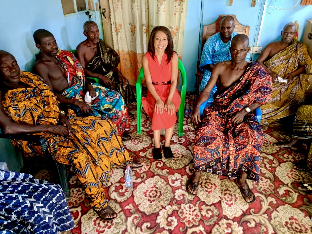 Receiving permission from the Chief of Simiw to have my naming ceremony.
