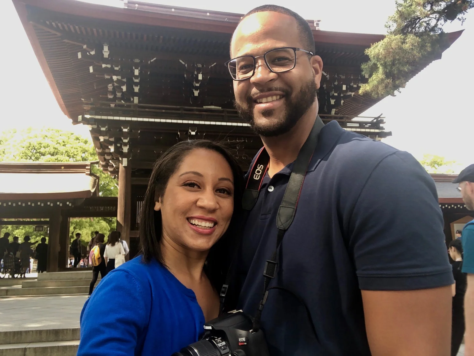 Visiting the Meiji Jinju Shinto shrine