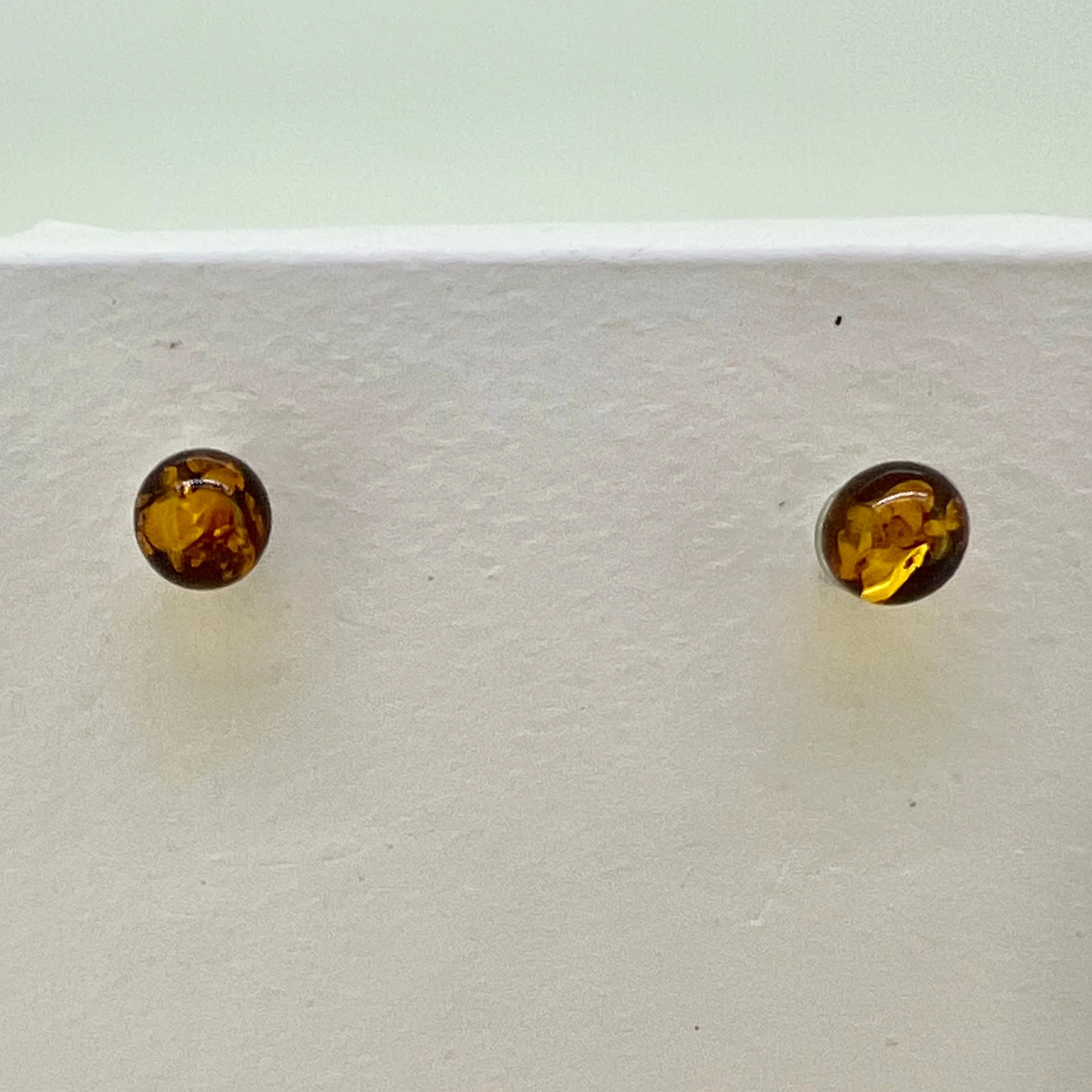 Amber Bead Earrings