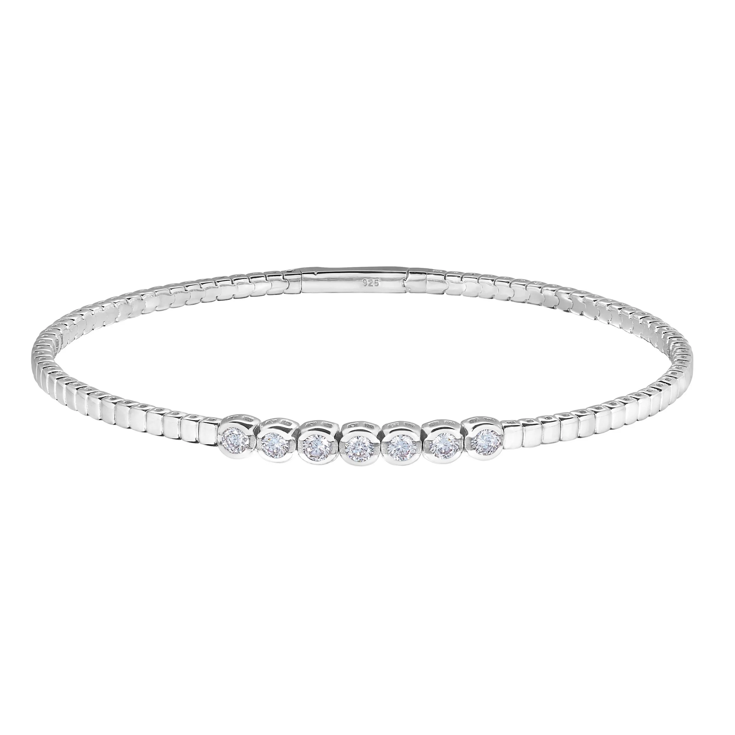 Seven Stone Flexible Bracelet