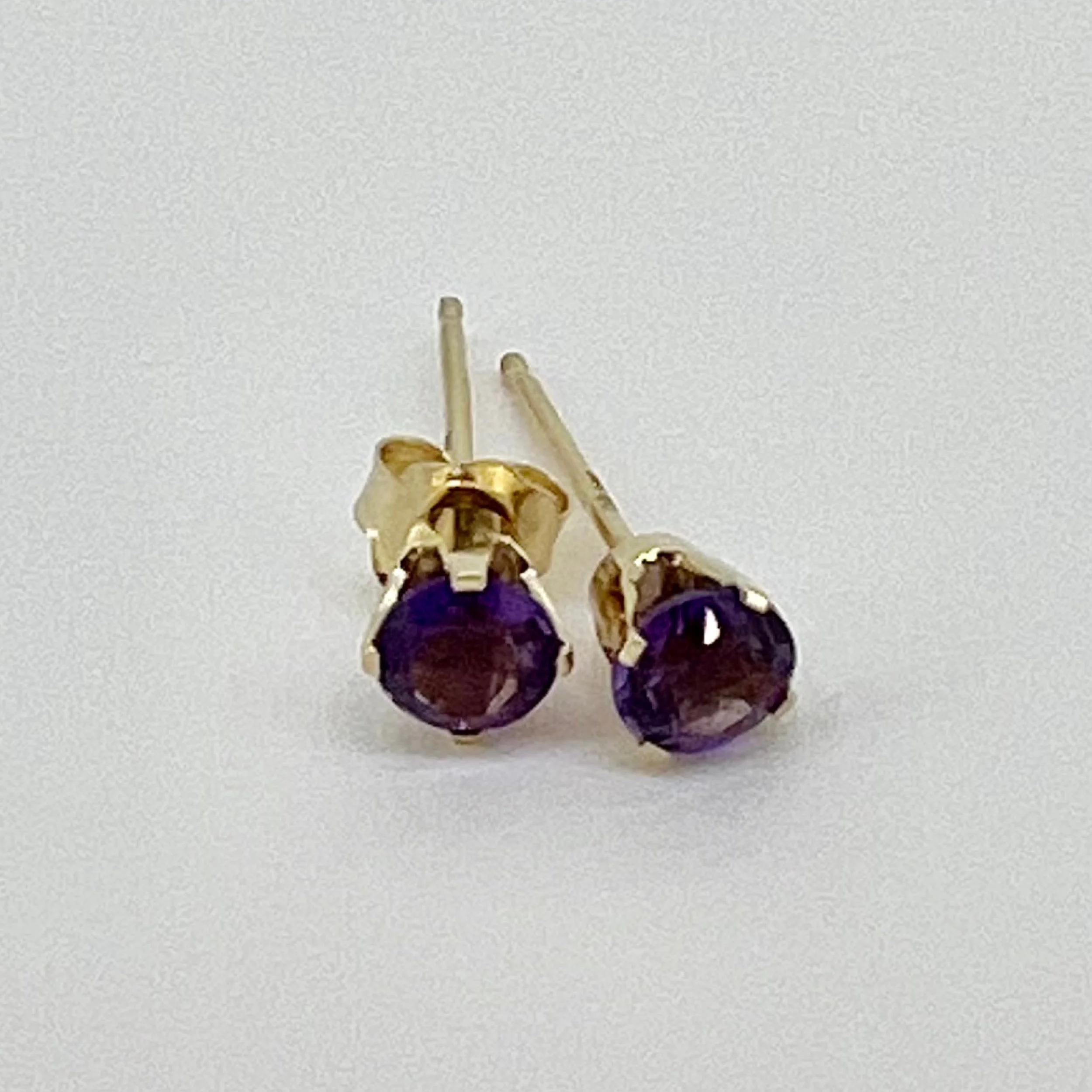 Amethyst Stud Earrings