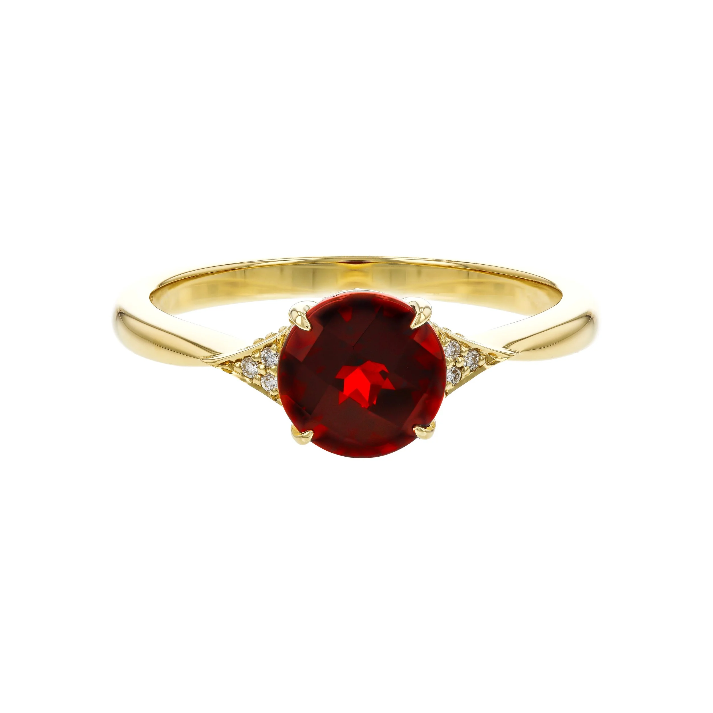 Garnet and Diamond Ring
