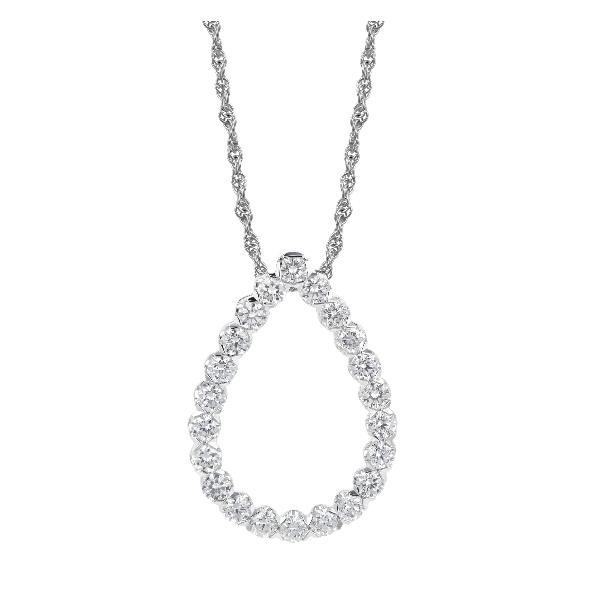 Diamond Teardrop Pendant