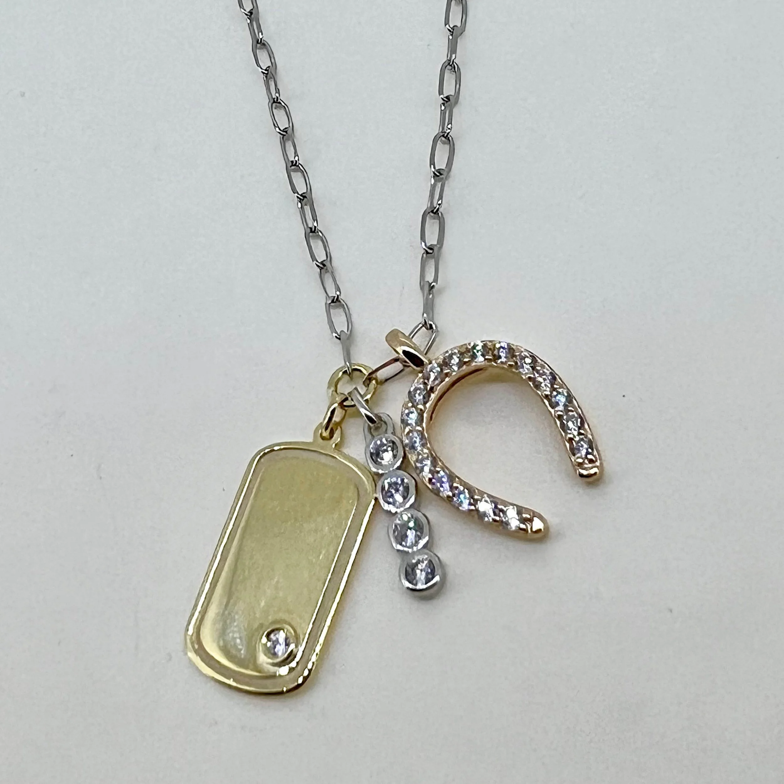 Three Charm Cowgirl Pendant