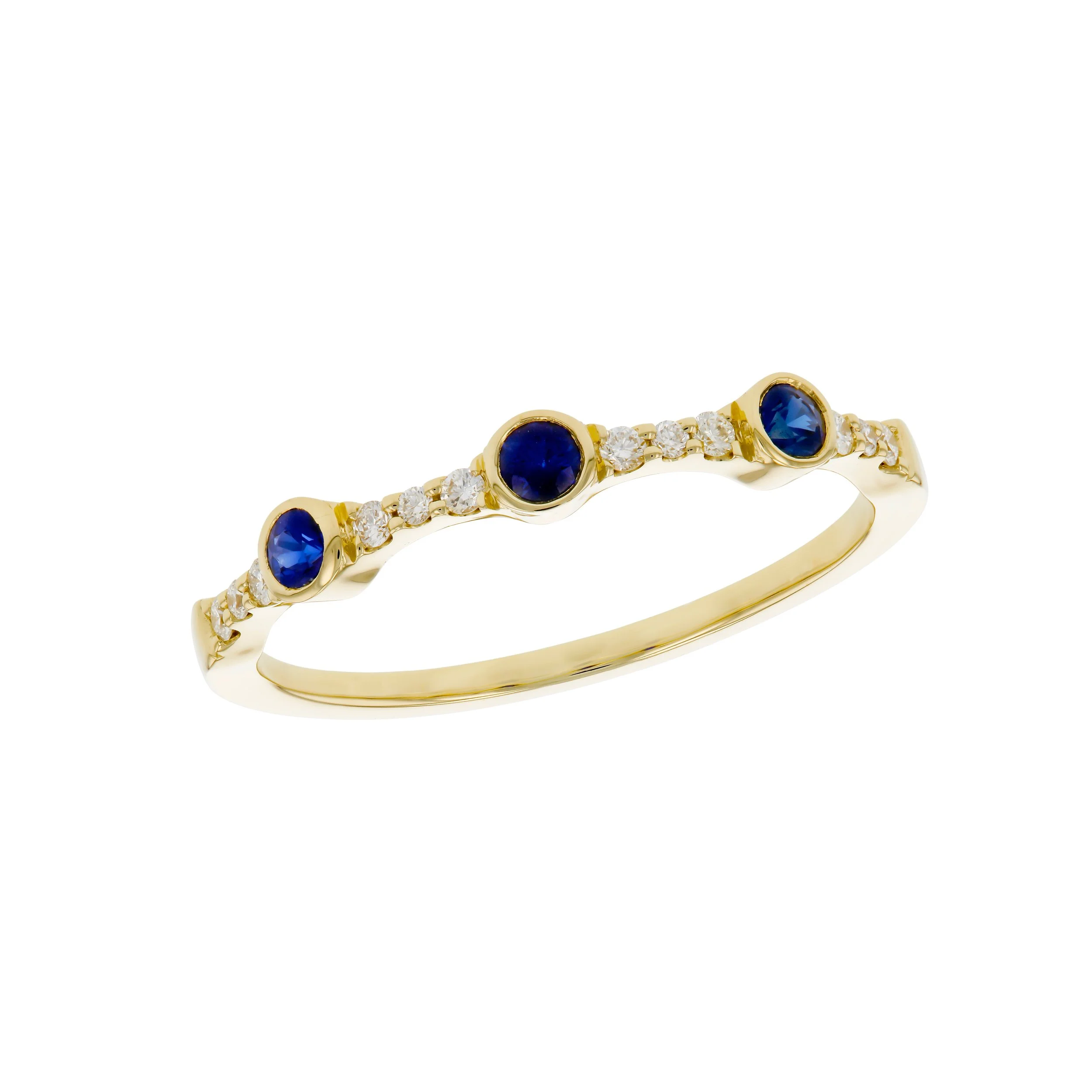 Sapphire and Diamond Band