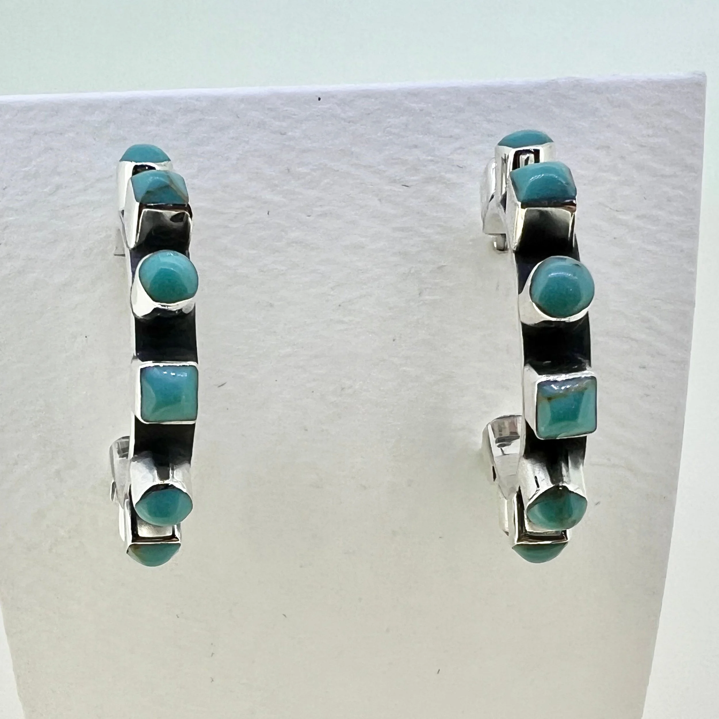 Turquoise Hoop Earrings