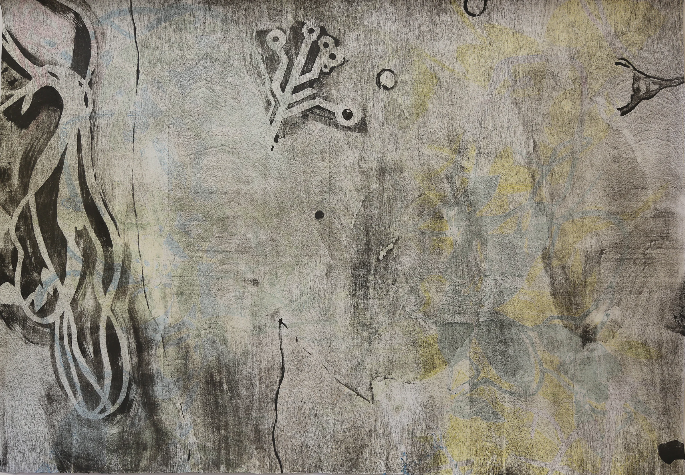 Wood lithography, 30” x 42”