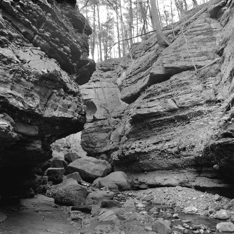 Entering Parfrey's Glen (WI) April 2012