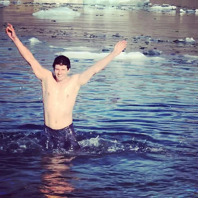 Arctic dip. Cold!