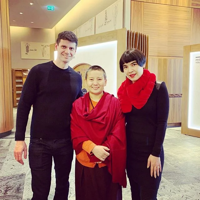 With Nepalese chanting Buddhist nun &amp; @UNICEF #goodwillambassador Ani Choying Drolma and @druekataoka