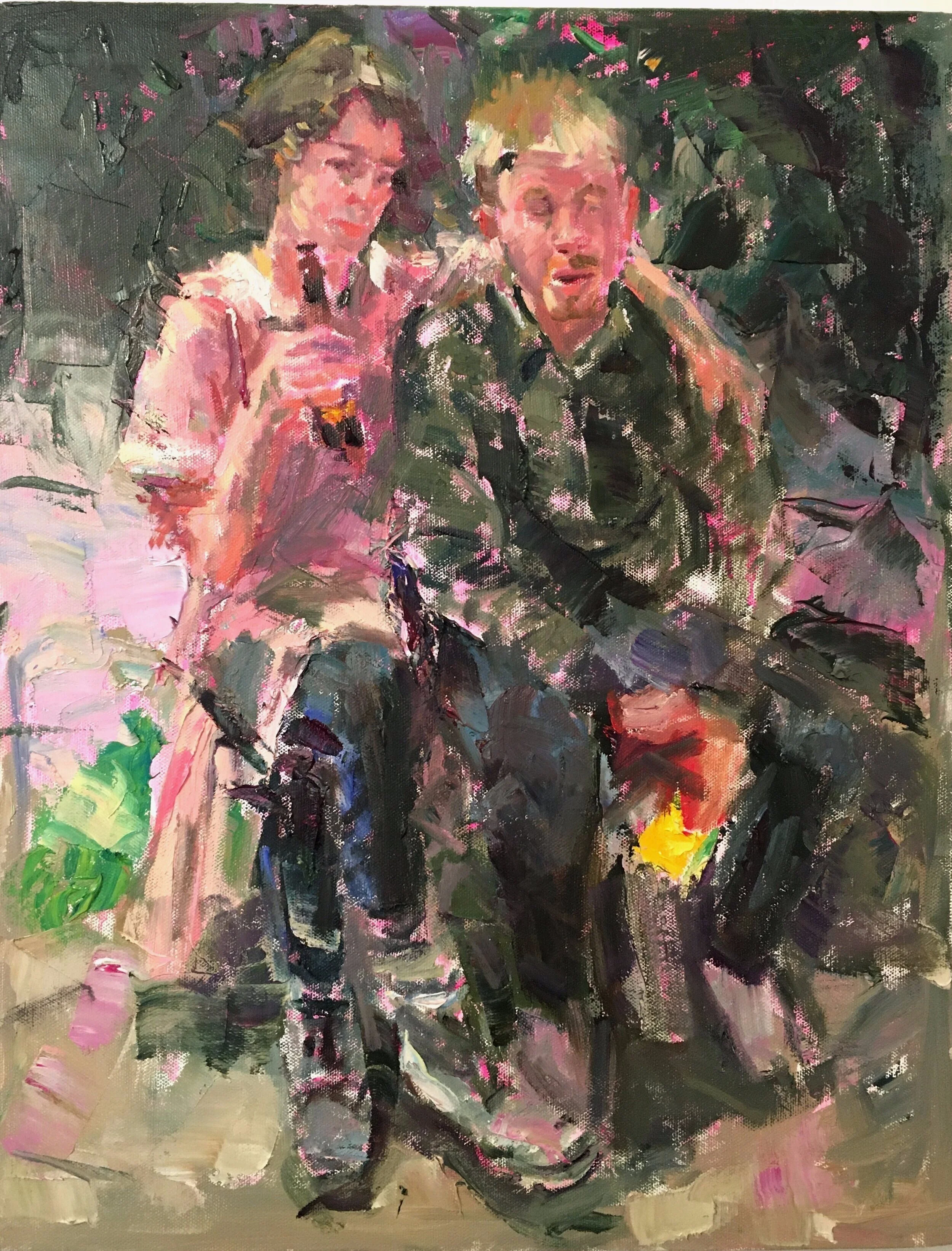 Life Back in the Normal Days , 2020 Oil on linen 18 × 14 inches