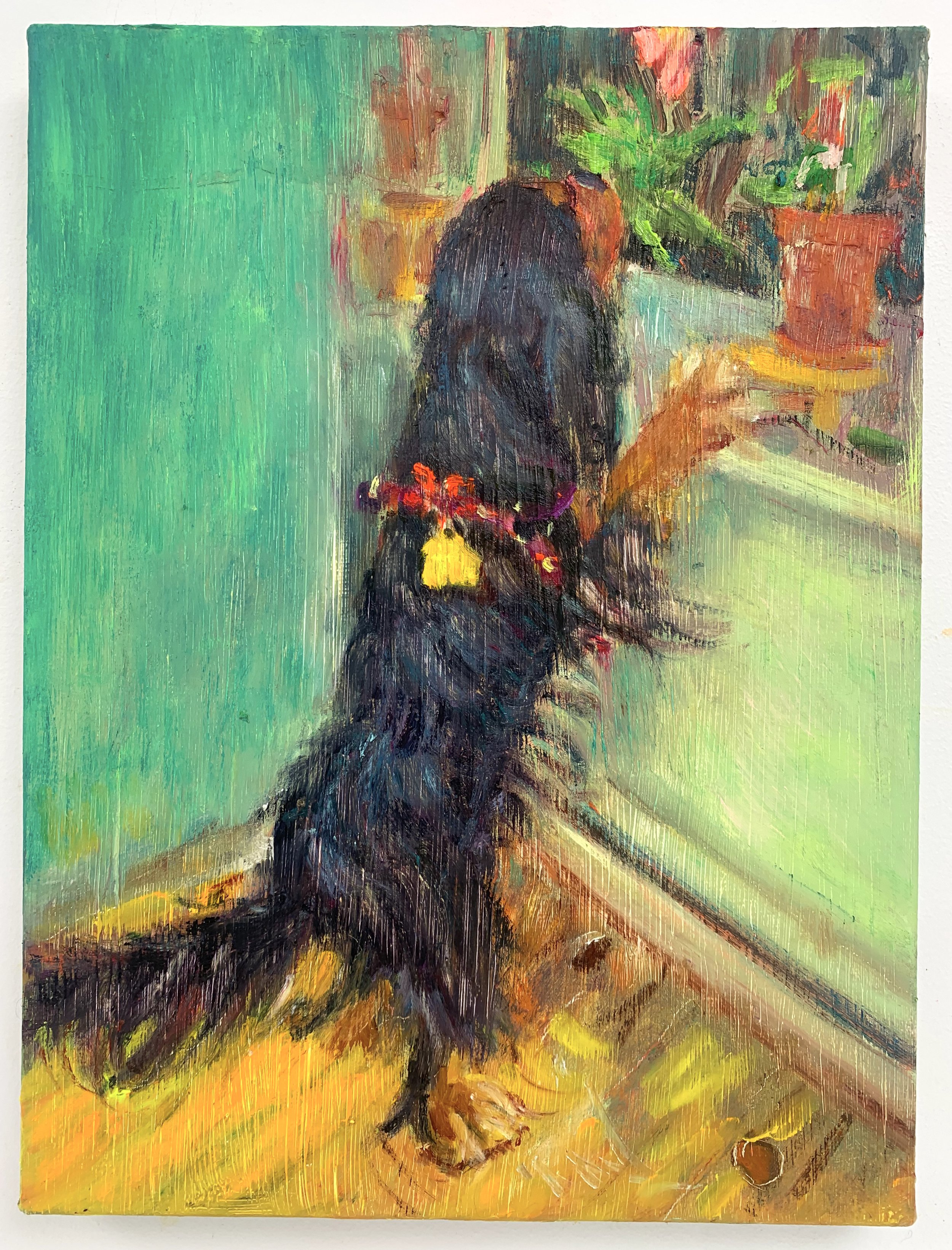  Curious Winnie, 2023  Oil on linen  16 x 12 inches 