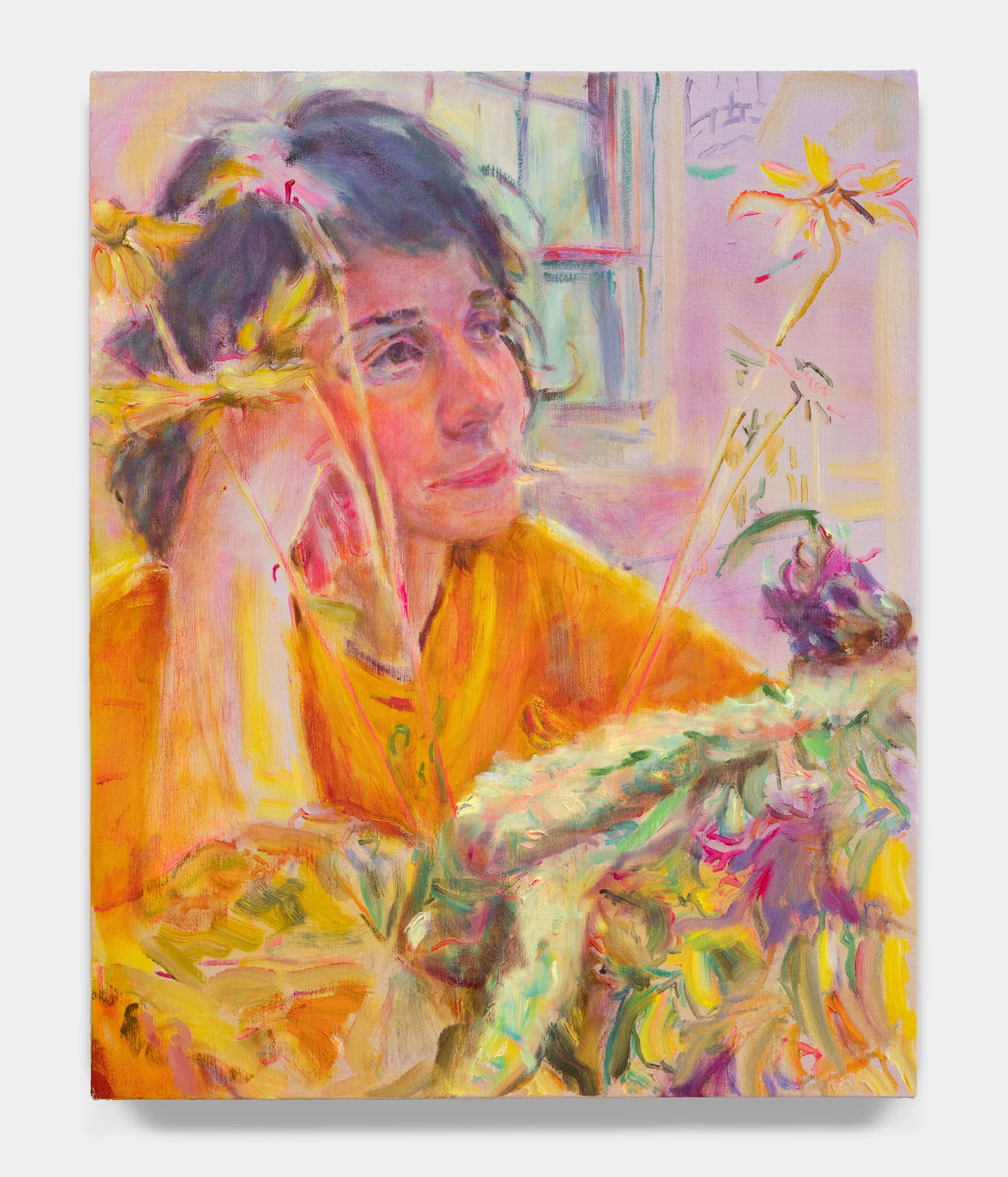 Sarah in Autumn , 2023 Oil on linen 20 × 16 inches