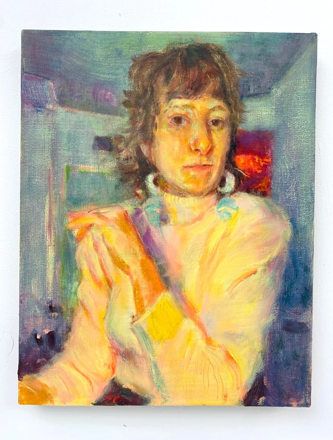 Rochelle , 2023 Oil on linen 14 × 11 inches