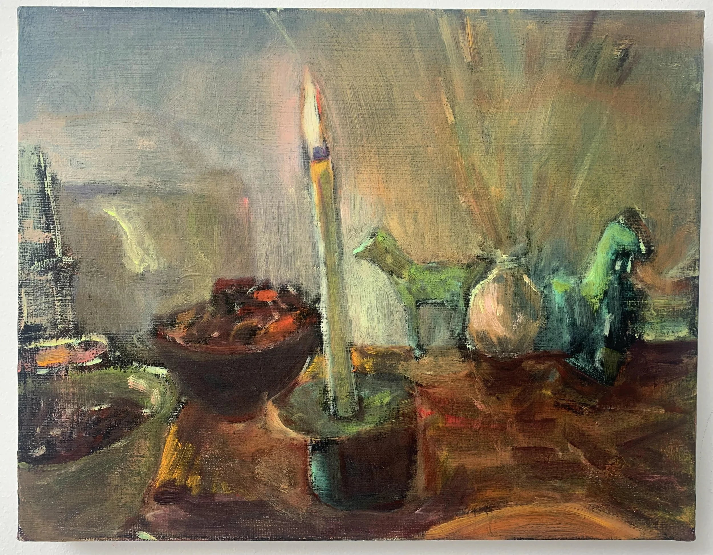 New Year’s Eve, 2023 Oil on linen 11 × 14 inches