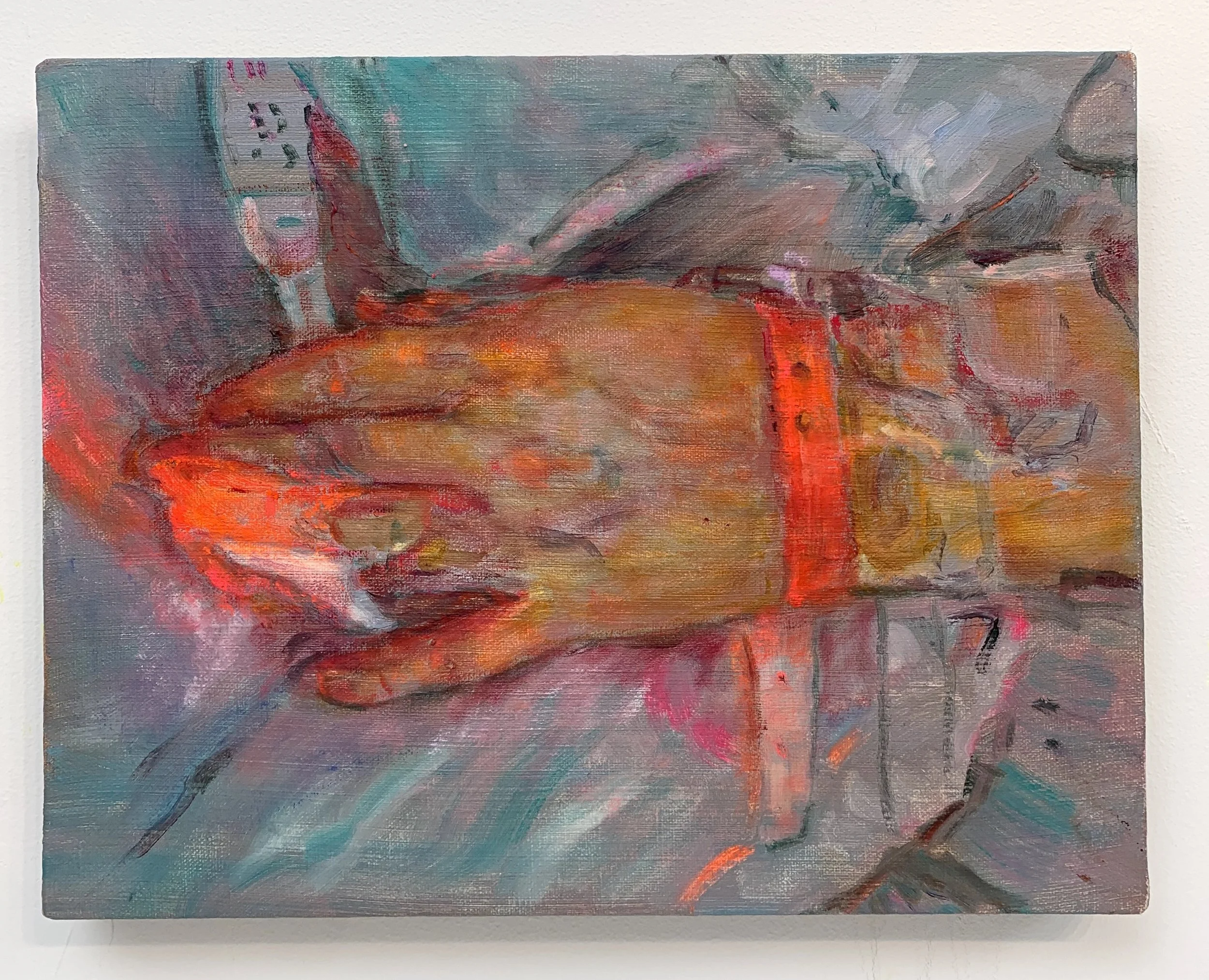 Post-Op , 2023 Oil on linen 11 × 14 inches