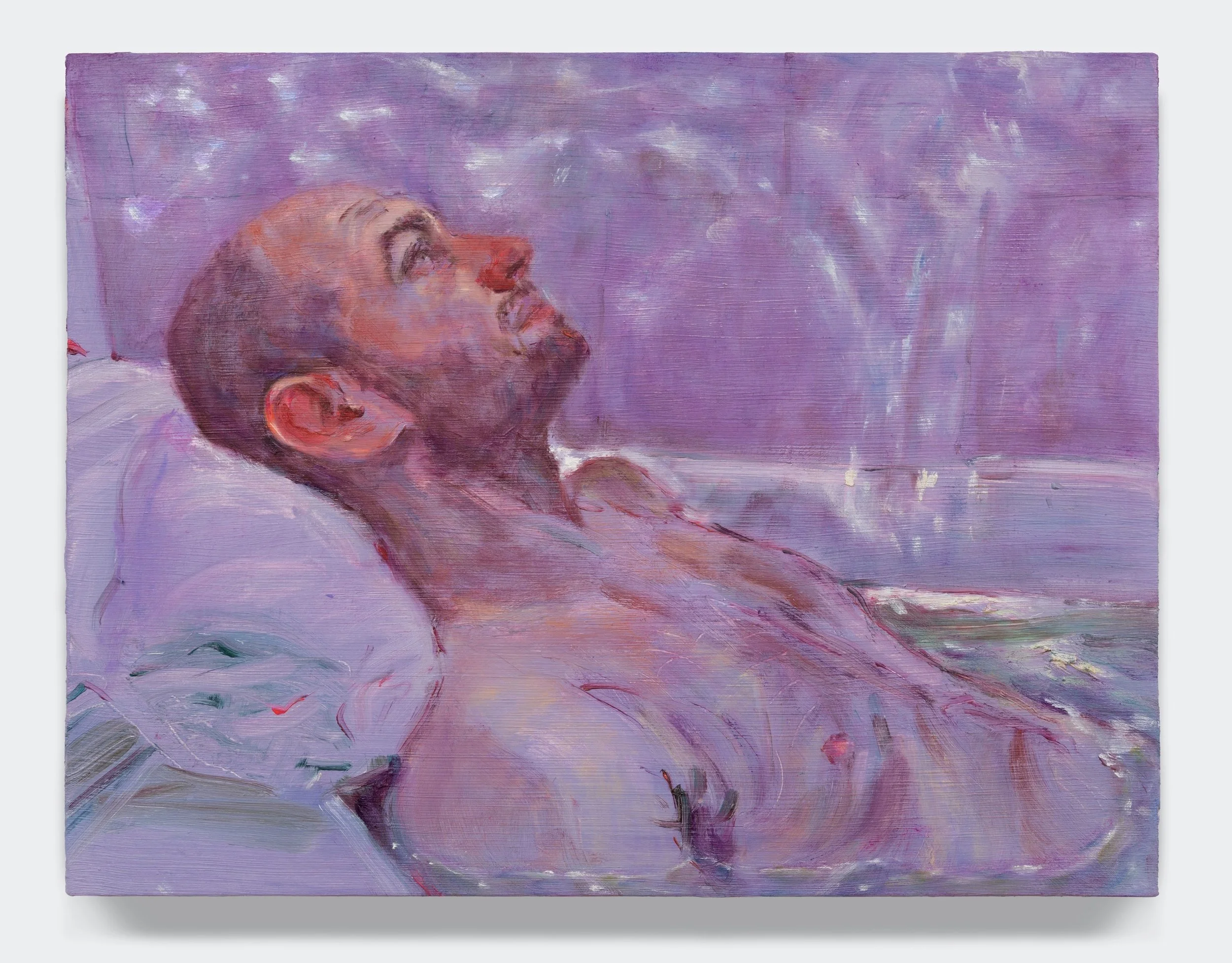Winter Bath , 2025 14 × 18 inches Oil on linen