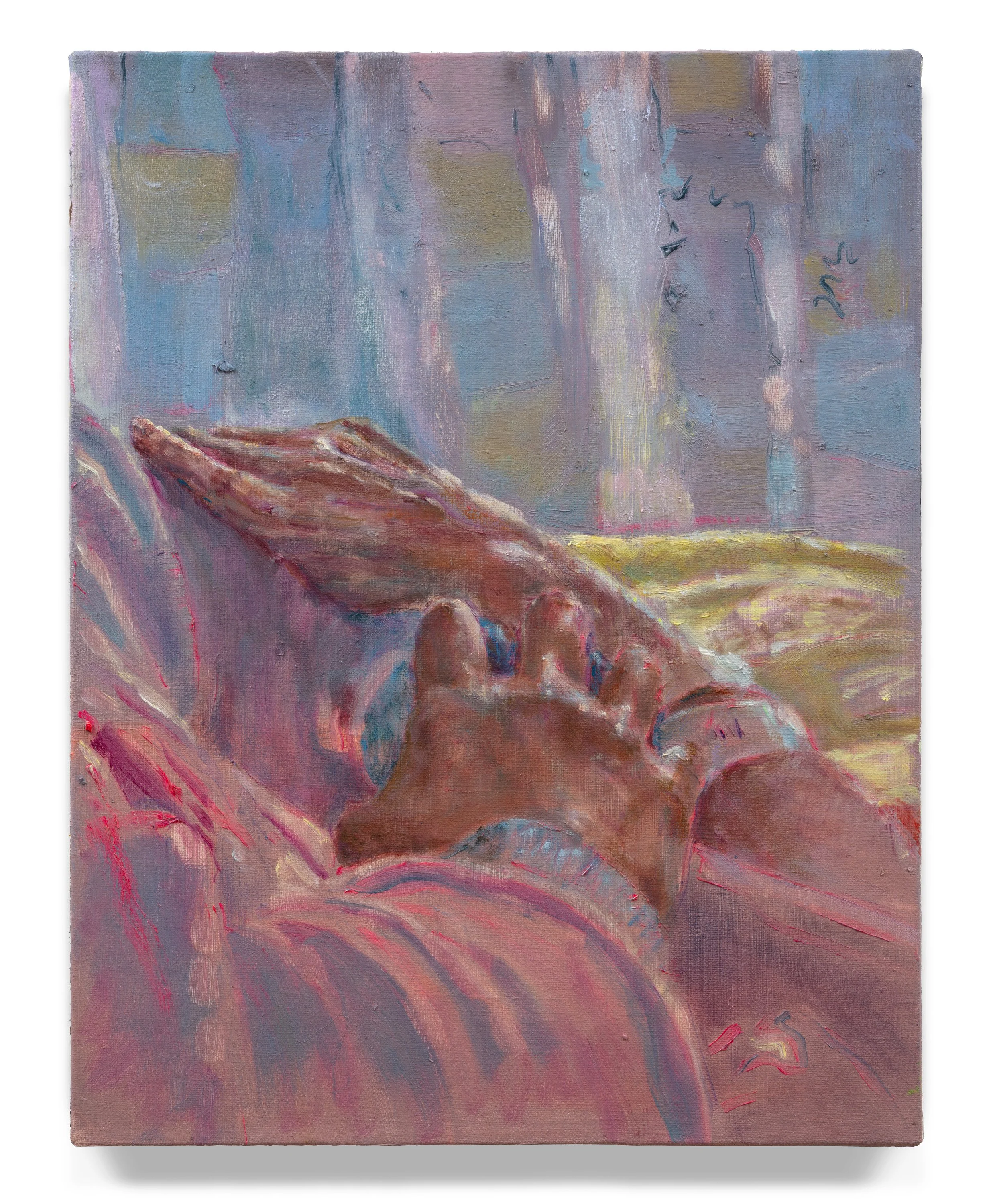 Last Goodbye , 2025 Oil on linen 14 × 11 inches