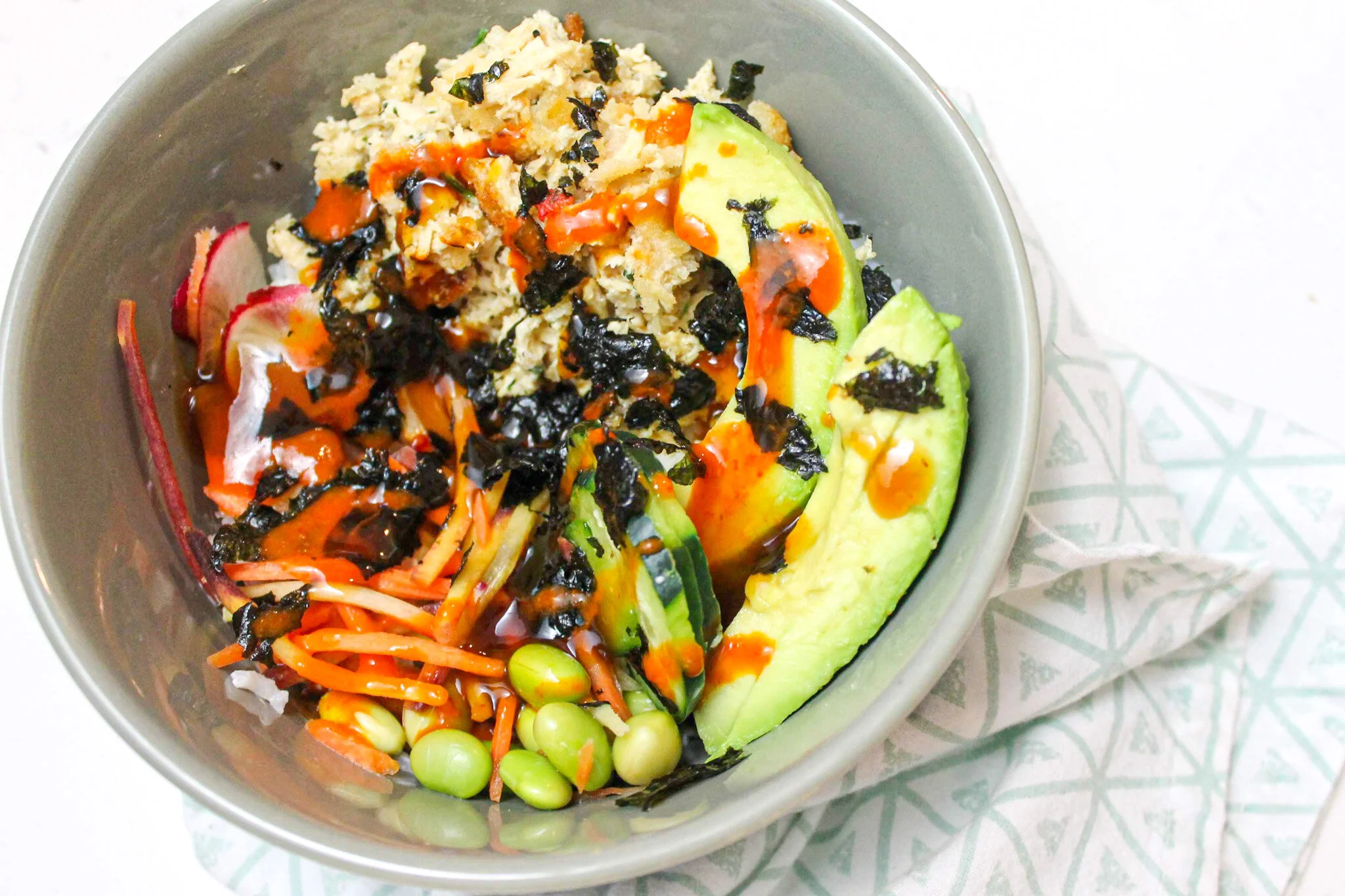 Vegan California Sushi Roll Bowl