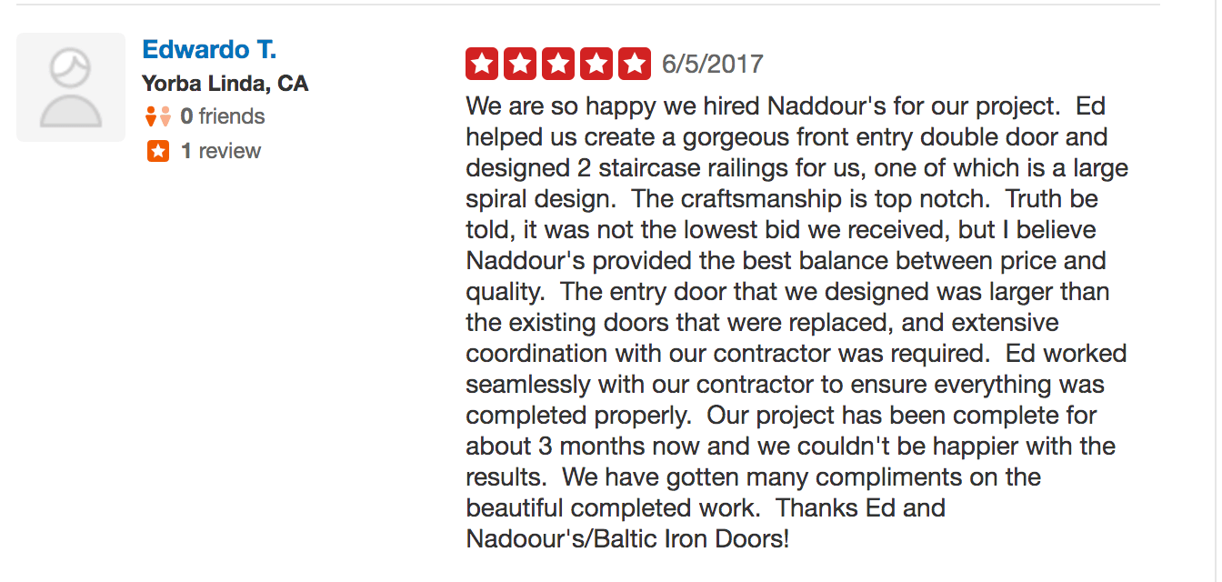Naddour's Custom Metalworks & Baltic Iron Doors YELP Reviews & Testimonials Custom Design Iron Doors and Railings 2-min.png
