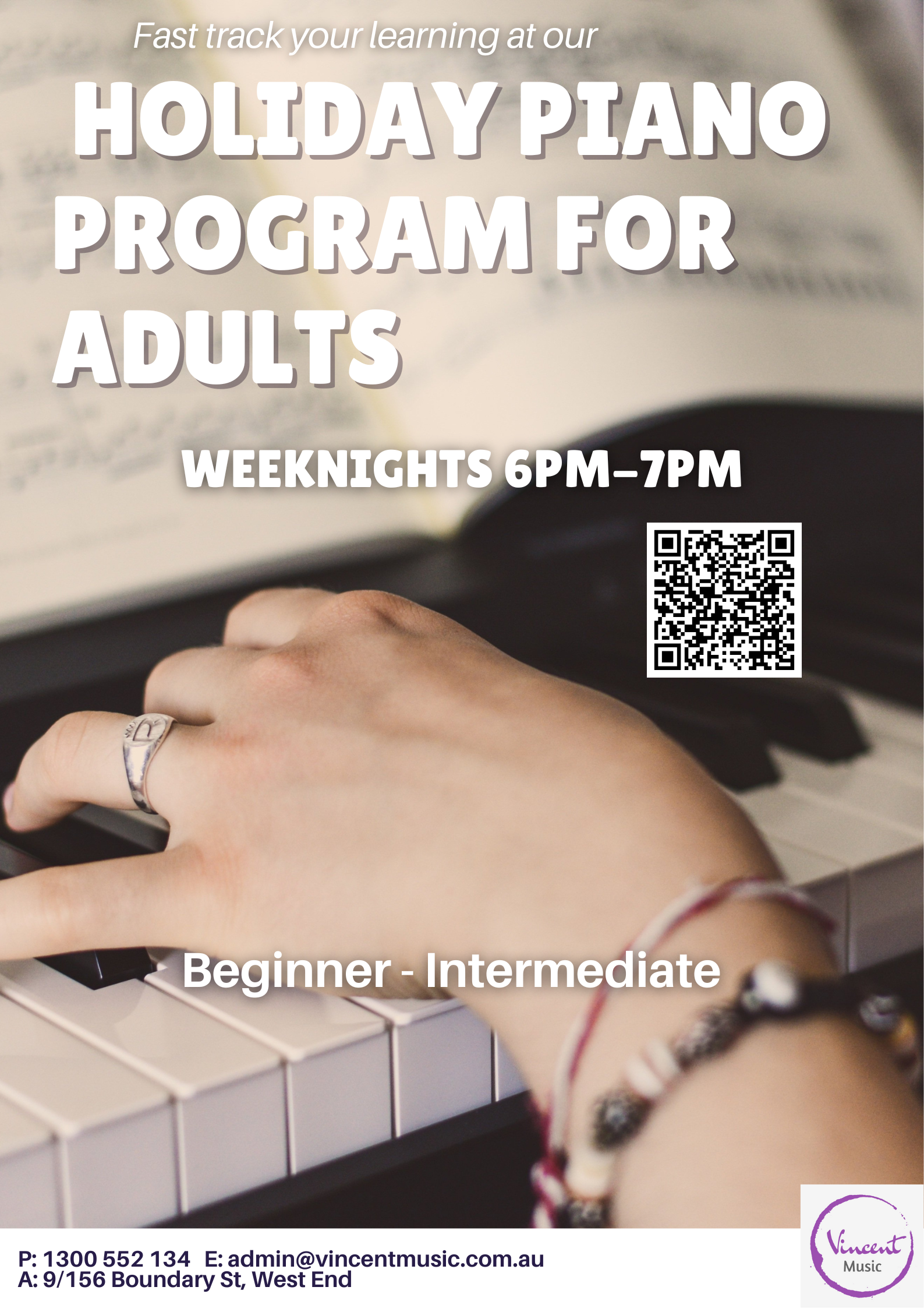 Piano Post Program Holiday Piano Program for Adults — Vincent Music