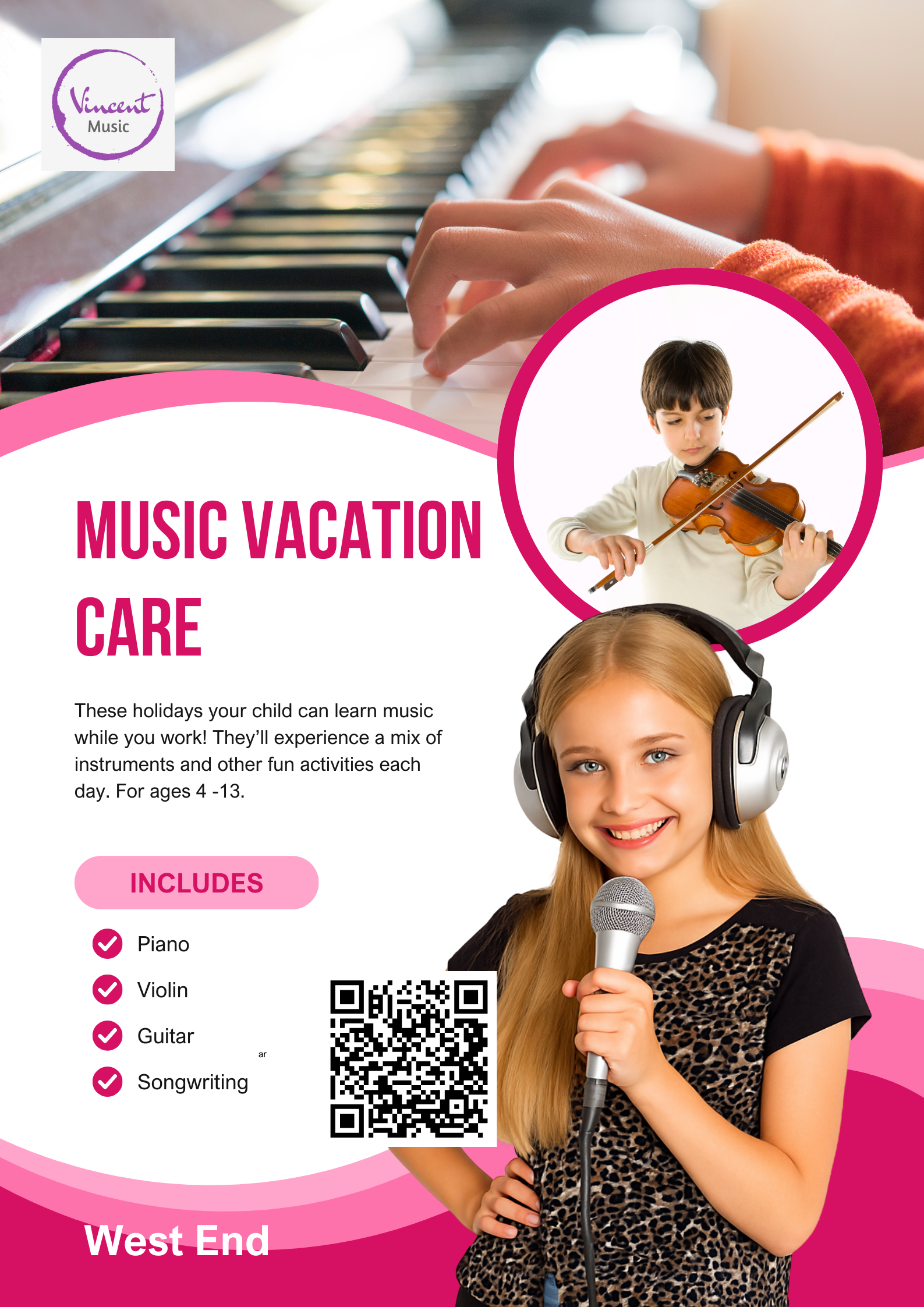 Music Vacation Care — Vincent Music