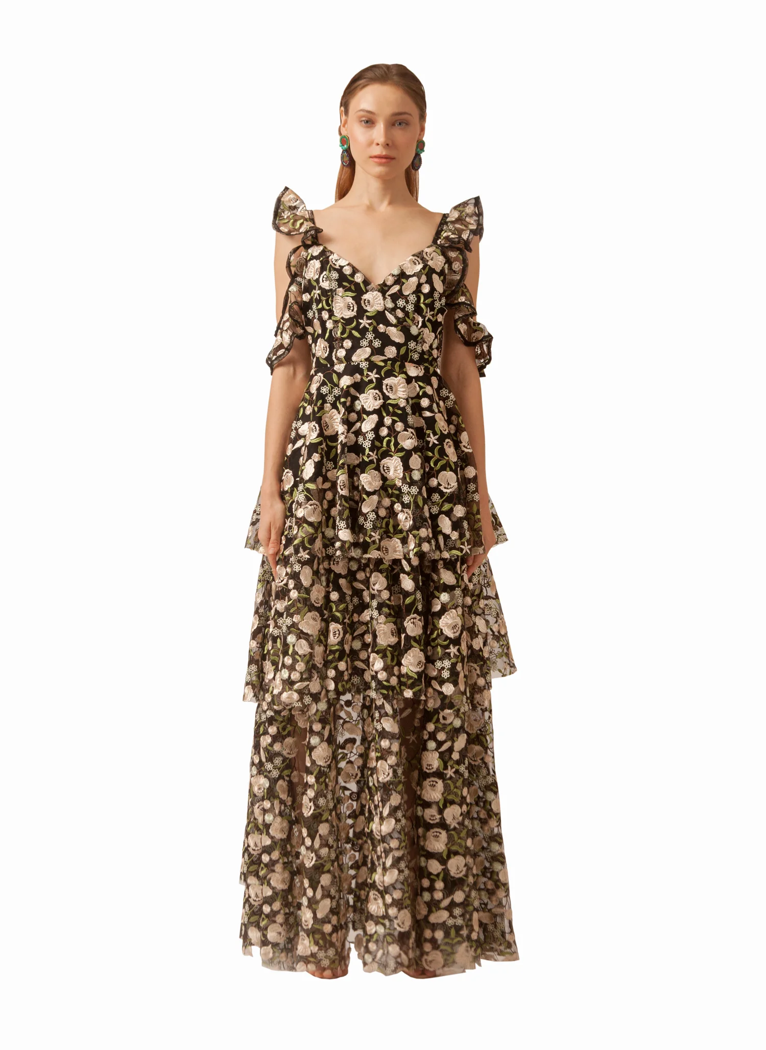 Garden Tulle Dress Olive Front wbg.jpg