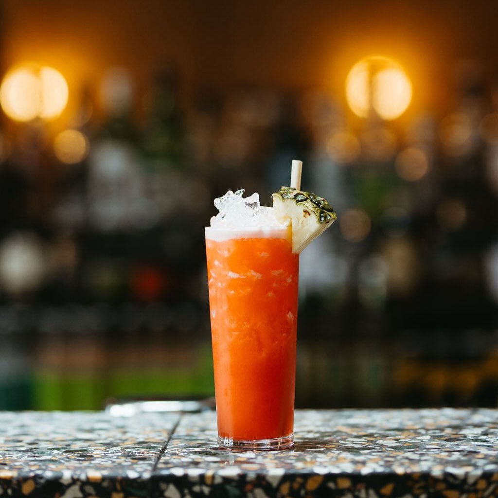 FRIDAY!
i dunno who needs to hear this,
but less ice doesn&rsquo;t mean more drink.
unless we like you.
which we might.
TROPIC THUNDER
rum, peach, pineapple, pomegranate